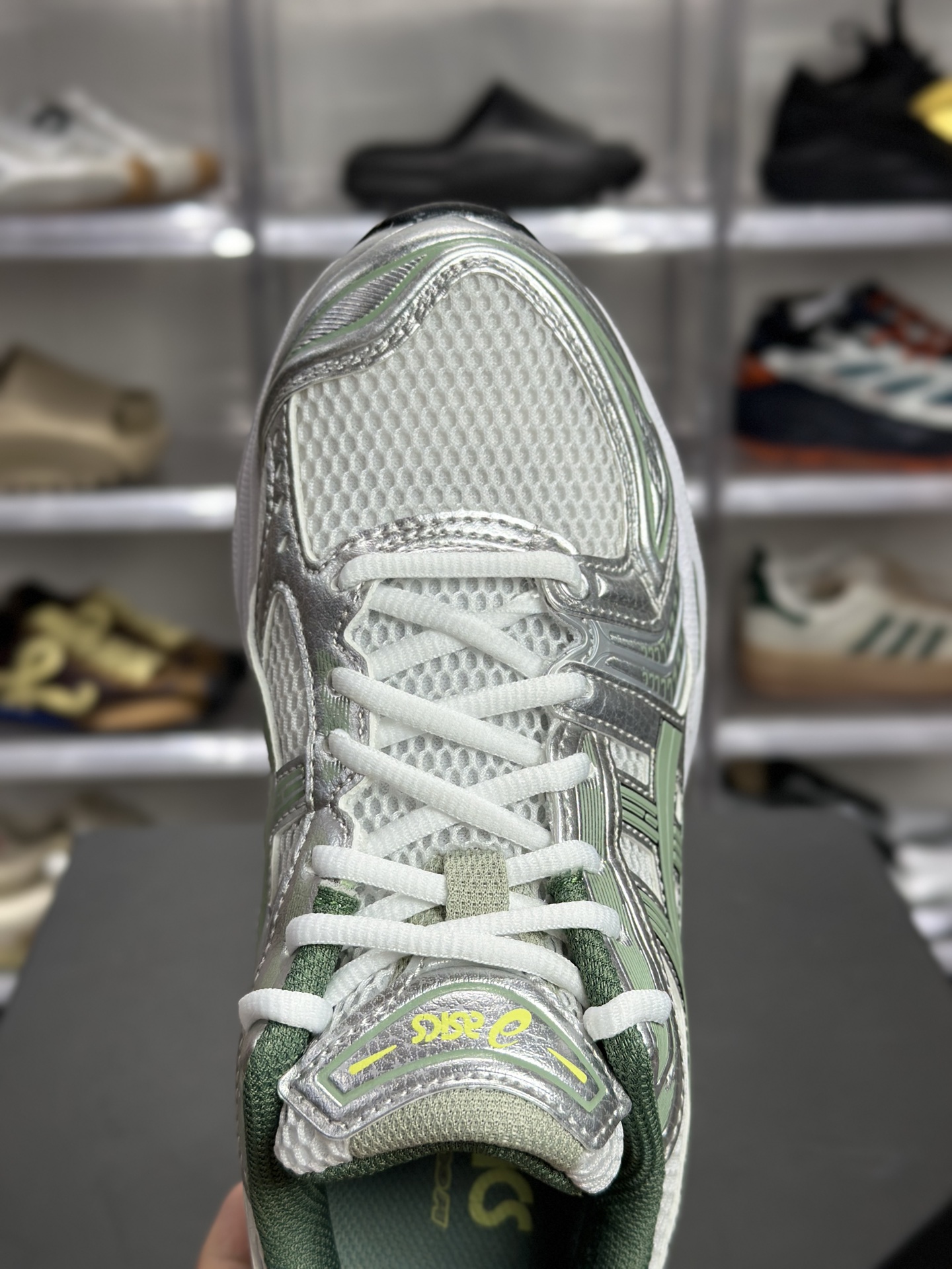 220 ASICS GEL-KAYANO 14「白绿石板灰」 1201A019-107 俗称白绿银 / 抹茶银