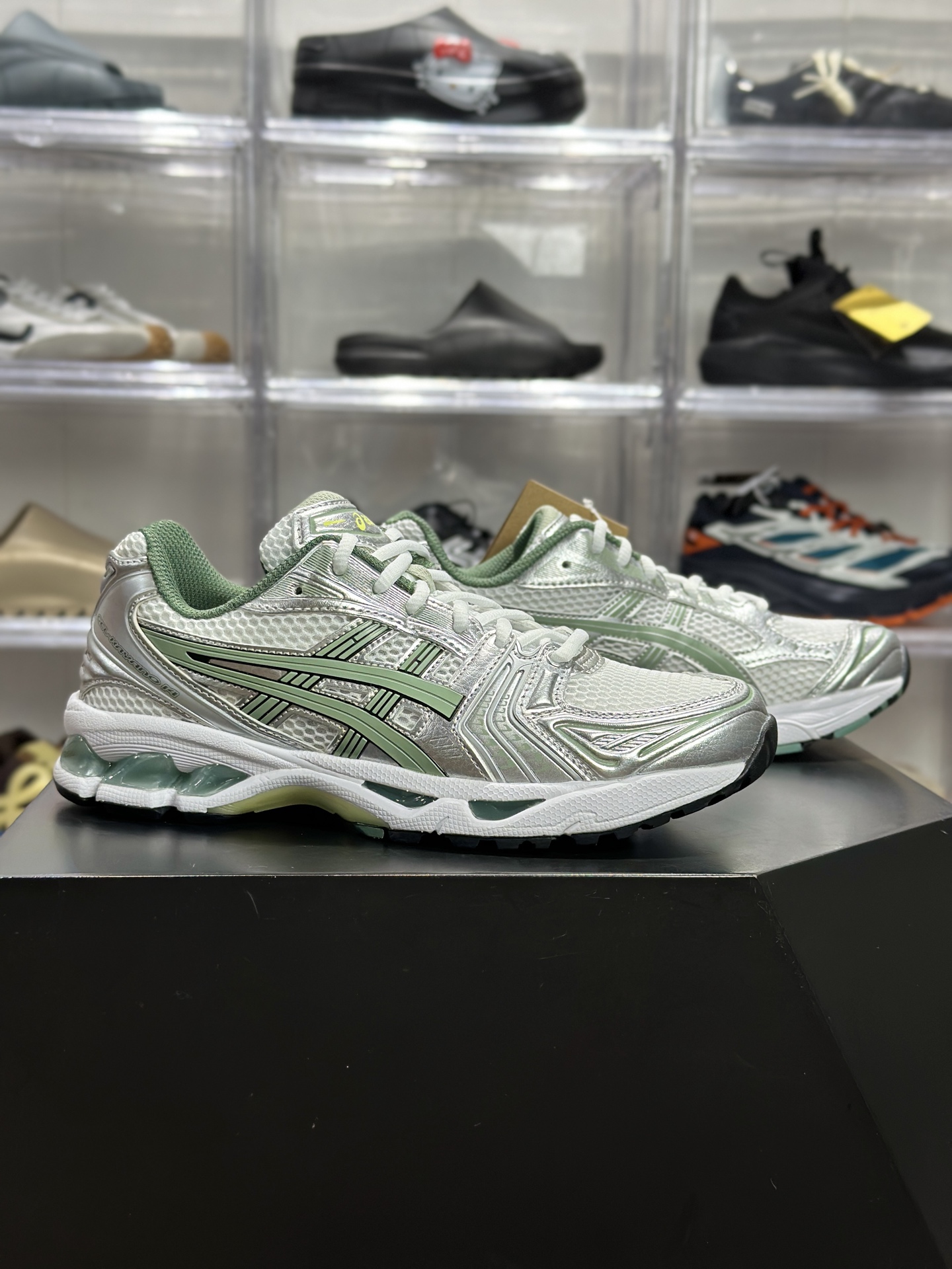220 ASICS GEL-KAYANO 14「白绿石板灰」 1201A019-107 俗称白绿银 / 抹茶银
