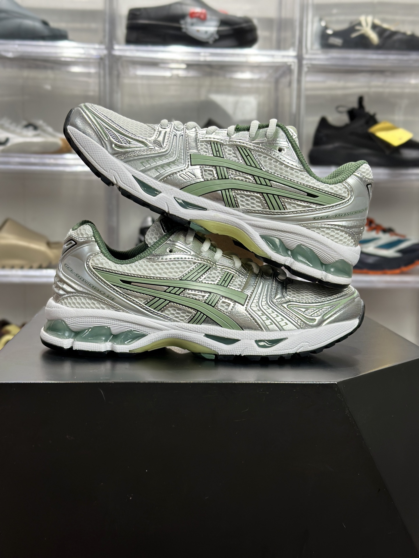 220 ASICS GEL-KAYANO 14「白绿石板灰」 1201A019-107 俗称白绿银 / 抹茶银