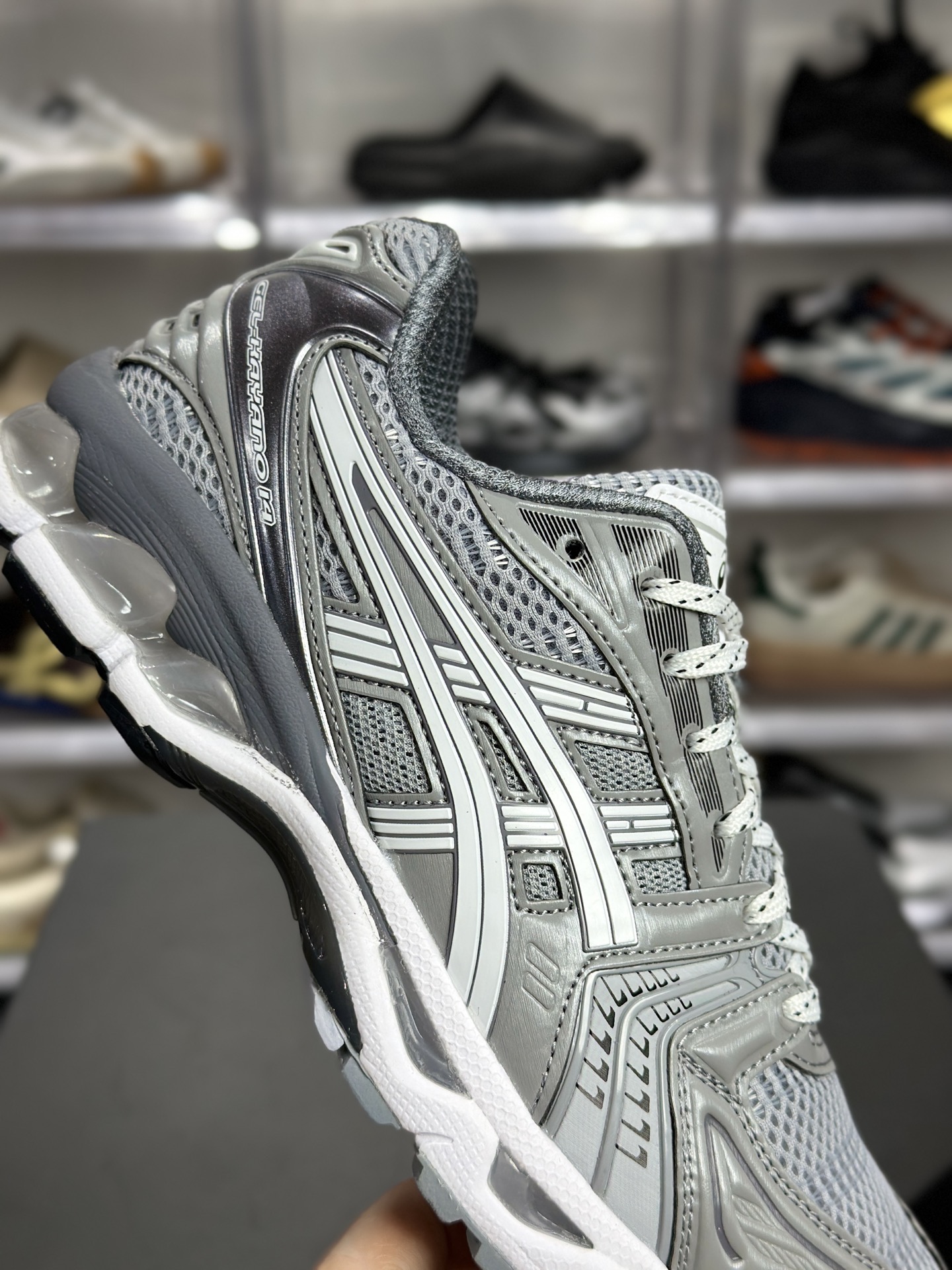 220 ASICS GEL-KAYANO 14「水泥灰」 1203A704-020 俗称浅灰银款-Chinese UA Cheap High Quatity Brand Clothes Bags handbags Sneakers wholesale wholesaler seller from China Factory suppliers Fashion Clothing Shoes best Quality Beautiful Price 220 ASICS GEL-KAYANO 14「水泥灰」 1203A704-020 俗称浅灰银款