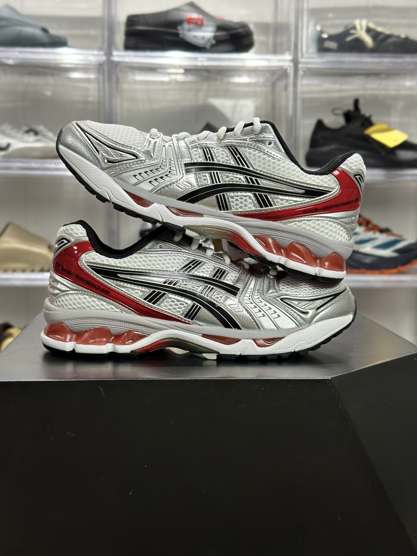 220 ASICS GEL-KAYANO 14「经典红白」 1201A019-103 俗称银红元年款-Chinese UA Cheap High Quatity Brand Clothes Bags handbags Sneakers wholesale wholesaler seller from China Factory suppliers Fashion Clothing Shoes best Quality Beautiful Price 220 ASICS GEL-KAYANO 14「经典红白」 1201A019-103 俗称银红元年款