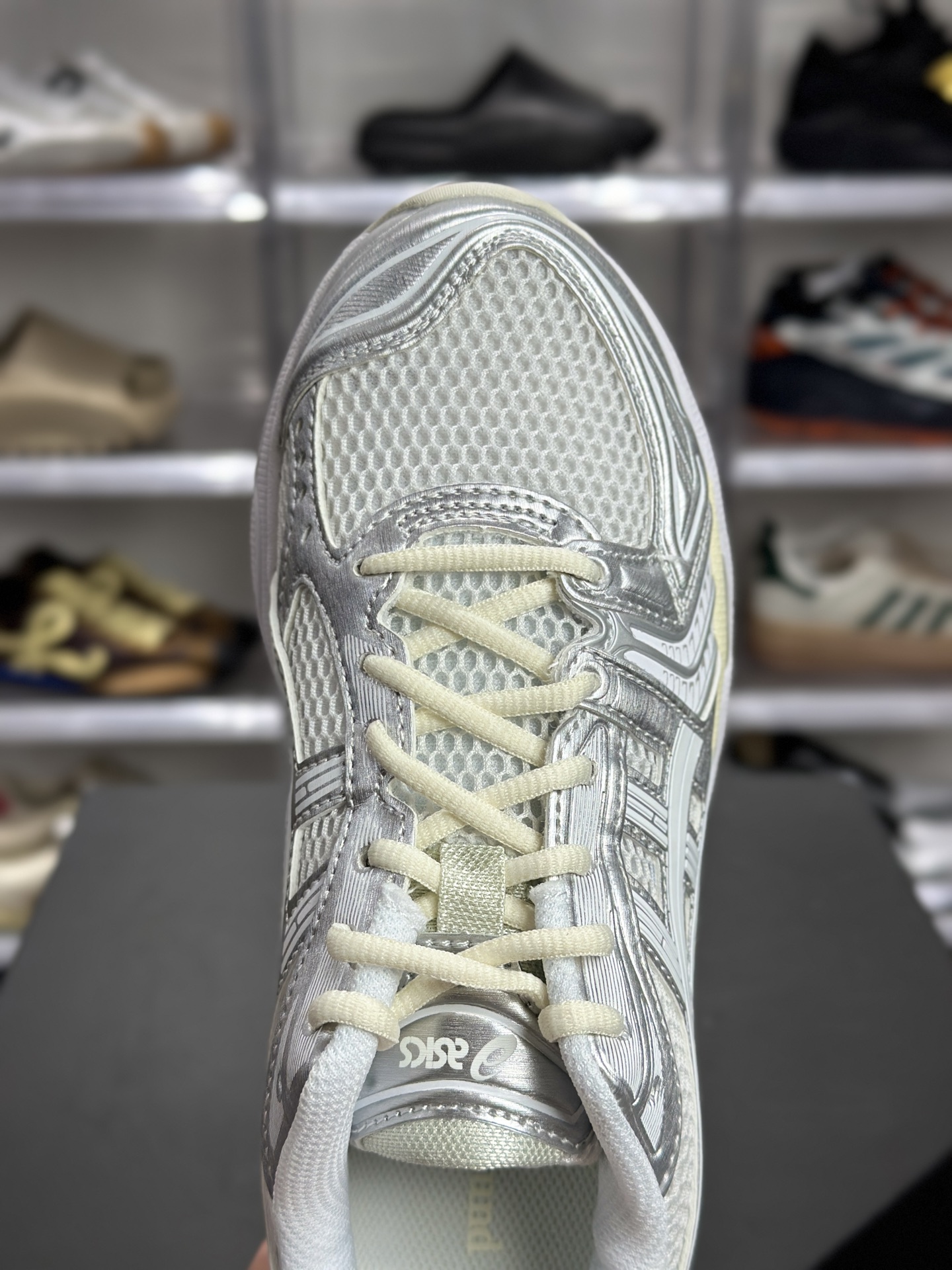 220 ASICS GEL-KAYANO 14「月光白银」 1201A457-100 俗称白银纯白款-Chinese UA Cheap High Quatity Brand Clothes Bags handbags Sneakers wholesale wholesaler seller from China Factory suppliers Fashion Clothing Shoes best Quality Beautiful Price 220 ASICS GEL-KAYANO 14「月光白银」 1201A457-100 俗称白银纯白款