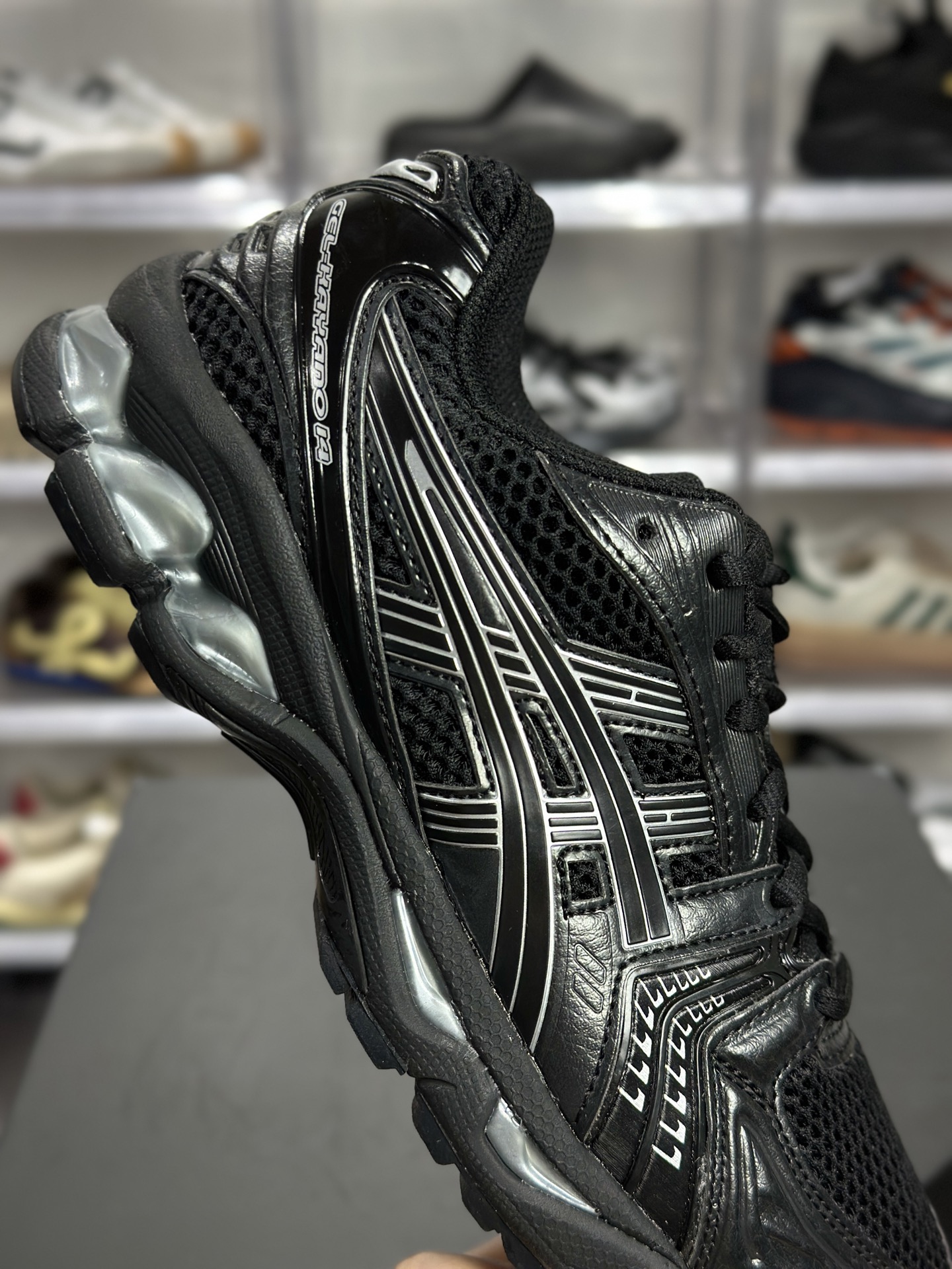 220 ASICS GEL-KAYANO 14「暗夜黑武士银」 1201A019-006 俗称暗黑银款-Chinese UA Cheap High Quatity Brand Clothes Bags handbags Sneakers wholesale wholesaler seller from China Factory suppliers Fashion Clothing Shoes best Quality Beautiful Price 220 ASICS GEL-KAYANO 14「暗夜黑武士银」 1201A019-006 俗称暗黑银款