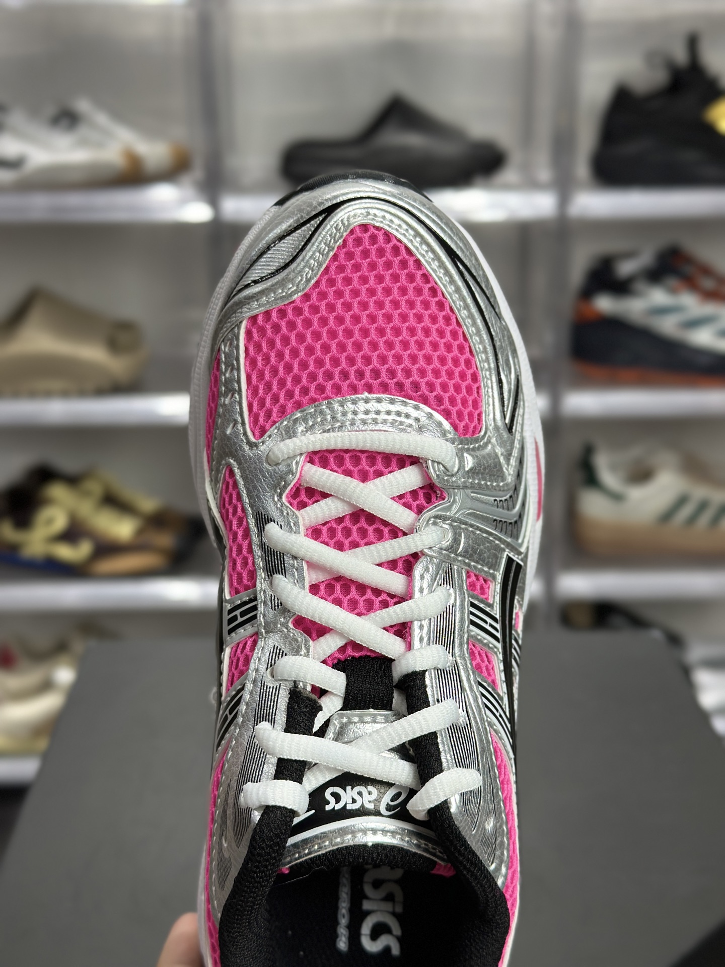 220 ASICS GEL-KAYANO 14「芭比粉银」 1201A019-700 俗称辣妹荧光粉款