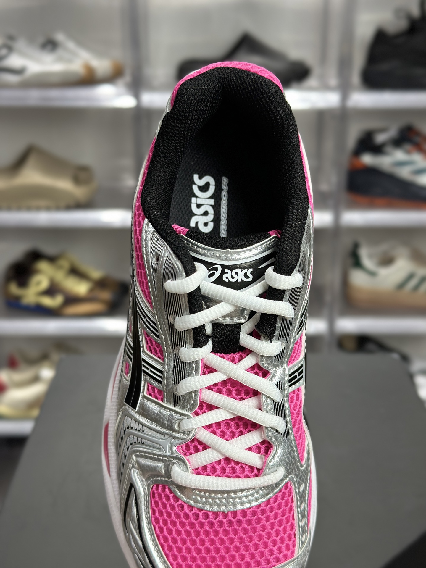 220 ASICS GEL-KAYANO 14「芭比粉银」 1201A019-700 俗称辣妹荧光粉款