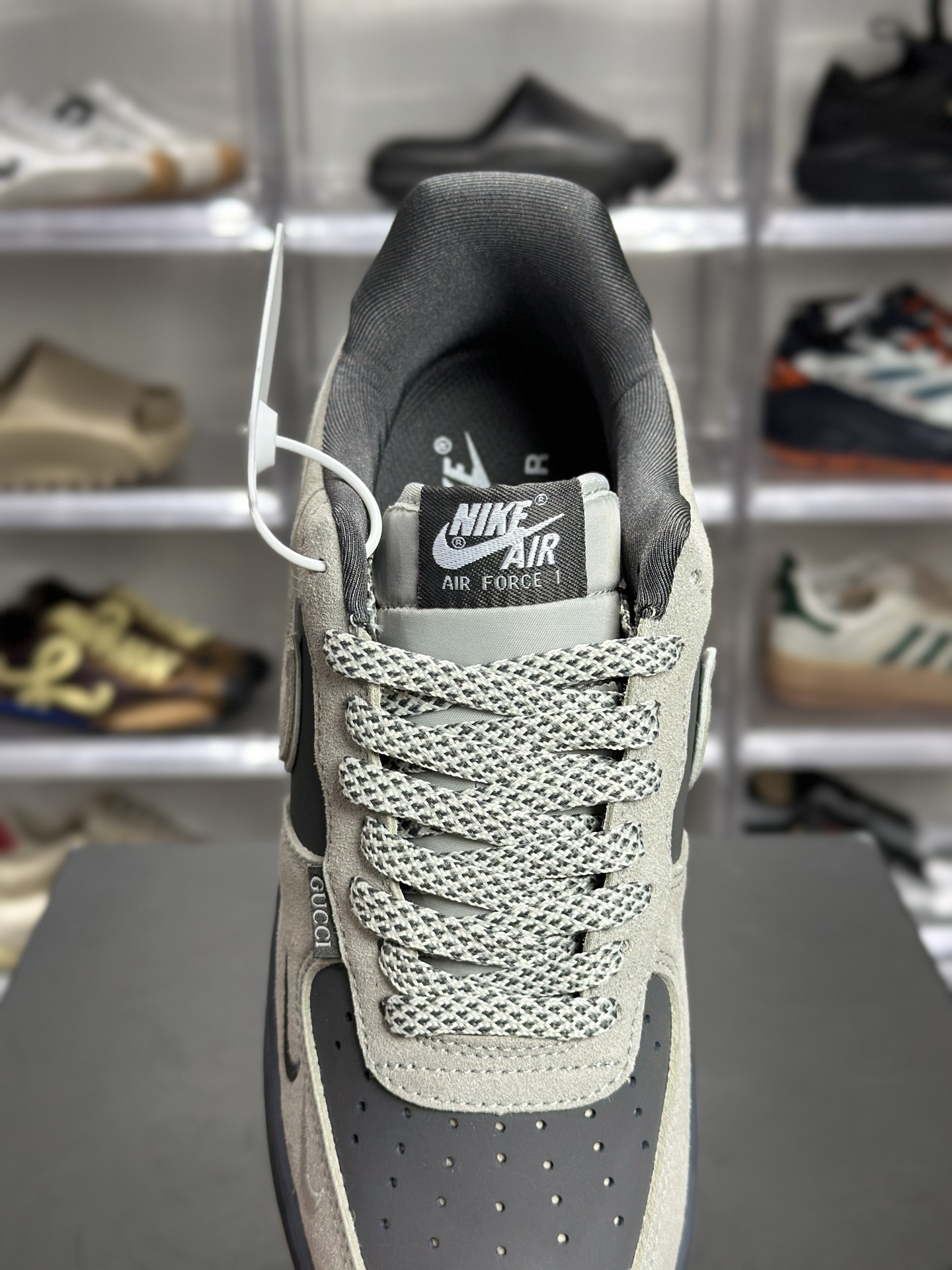 Gucci x Nike Air Force 1 联名灰调 GG 款 SS1979-026
