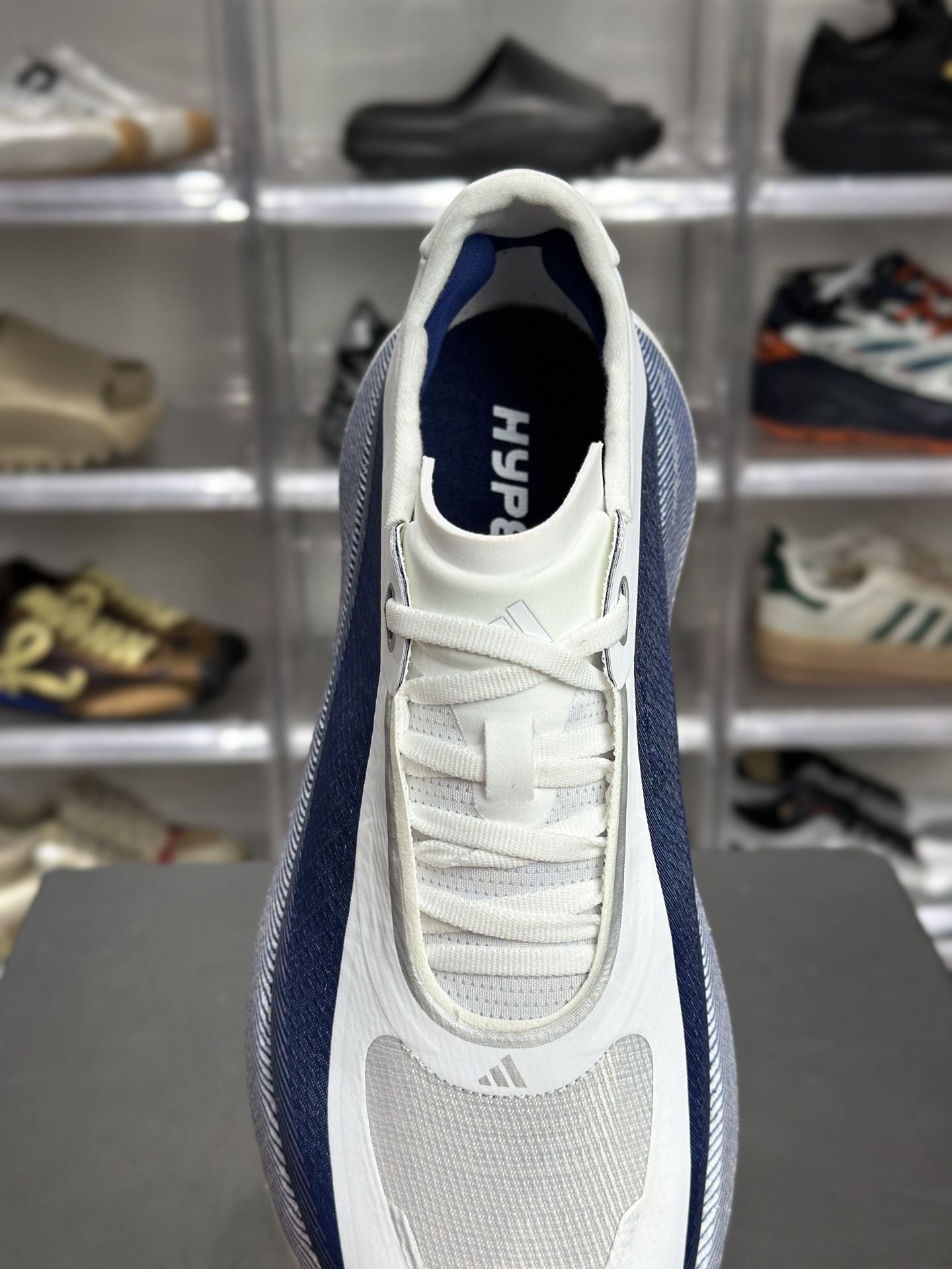 220 adidas Hyperboost Edge M 藏青白专业跑鞋 HQ1911