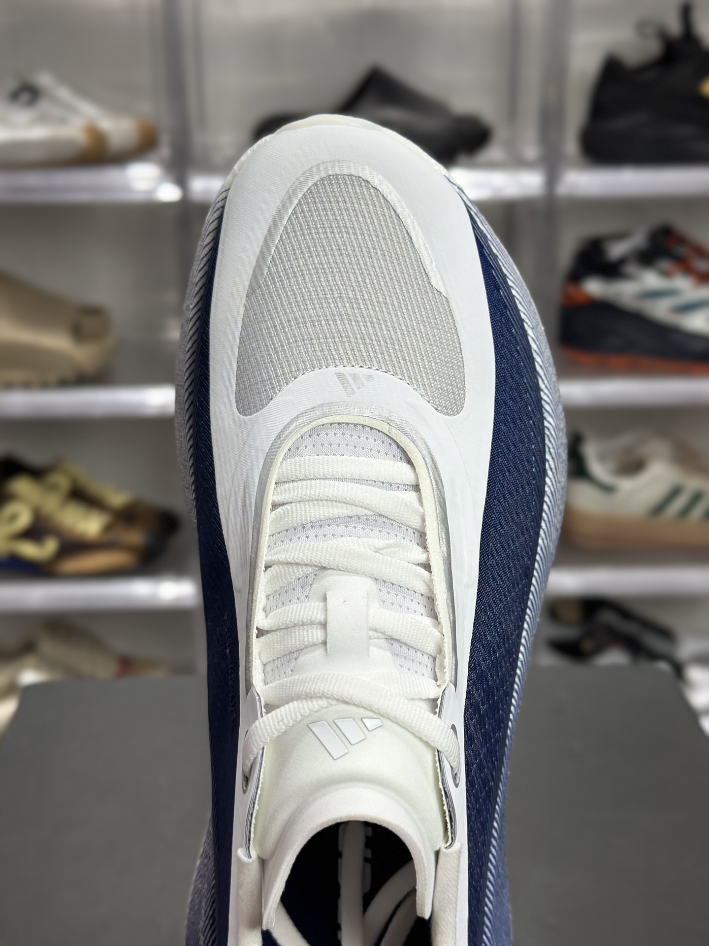 220 adidas Hyperboost Edge M 藏青白专业跑鞋 HQ1911