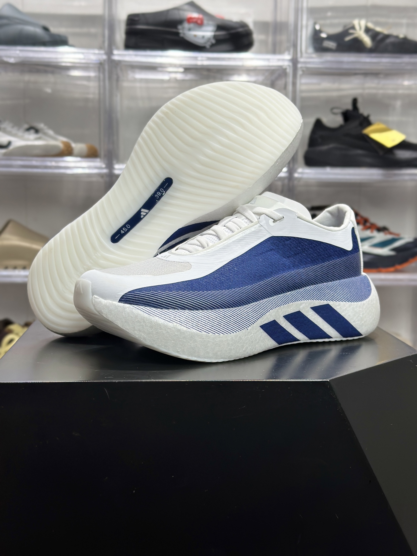 220 adidas Hyperboost Edge M 藏青白专业跑鞋 HQ1911