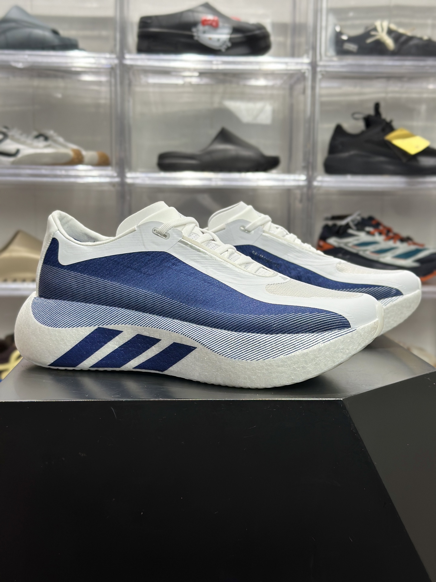 220 adidas Hyperboost Edge M 藏青白专业跑鞋 HQ1911
