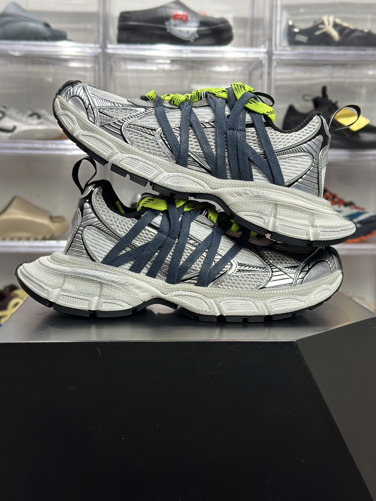 Balenciaga 3XL Interlace 手绘线稿荧光黄鞋带老爹鞋 ECGR9101DA-Top High Quatity Cheap Sneakers Fashion Clothing Clothes Bags handbags Shoes of all Brand wholesale With The best Quality And Beautiful Price from China Factory Chinese suppliers wholesaler seller Balenciaga 3XL Interlace 手绘线稿荧光黄鞋带老爹鞋 ECGR9101DA