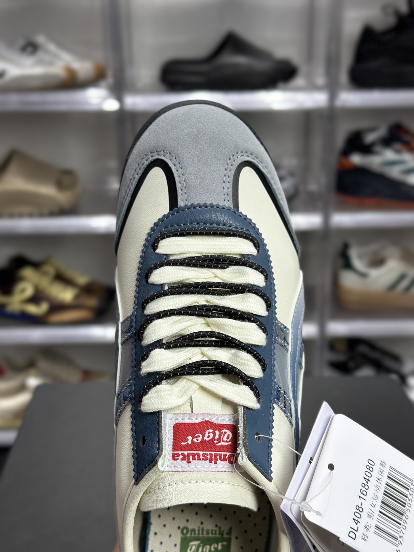 Onitsuka Tiger Mexico 66 Vin 蓝灰迷彩休闲鞋 DL408-1684-High Quatity Cheap Brand wholesale wholesaler seller Clothes Bags handbags Sneakers Top Fashion Clothing Shoes from China Factory Chinese suppliers best Quality Beautiful Price Onitsuka Tiger Mexico 66 Vin 蓝灰迷彩休闲鞋 DL408-1684
