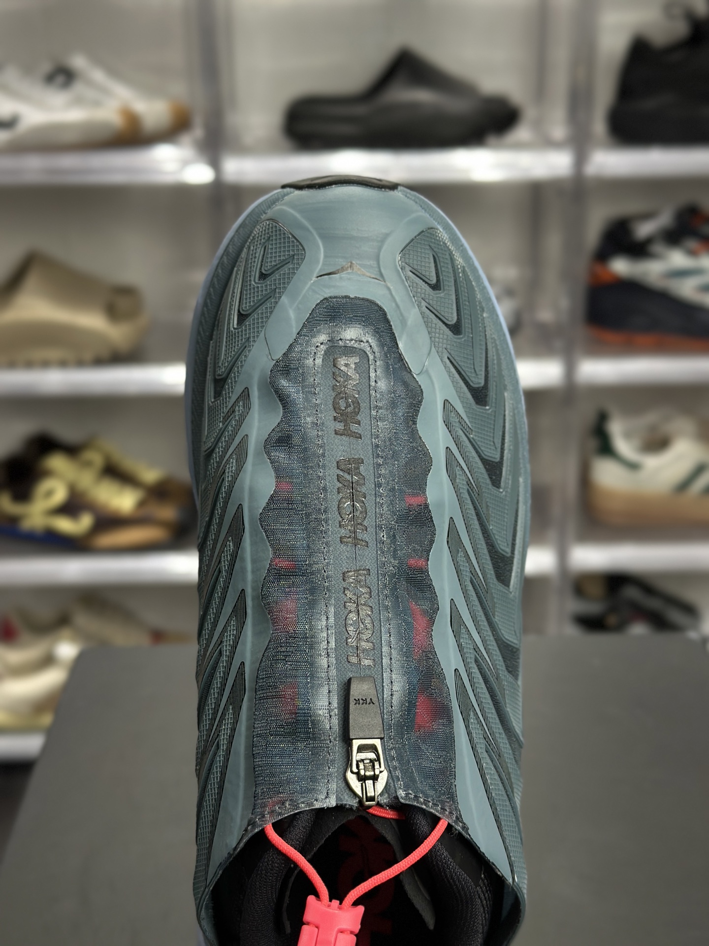 HOKA Project Clifton 灰蓝红撞色网布跑鞋 1127924-OBIB 灰蓝 + 黑红撞色潮感属性拉满-High Quatity Cheap Brand wholesale wholesaler seller Clothes Bags handbags Sneakers Top Fashion Clothing Shoes from China Factory Chinese suppliers best Quality Beautiful Price HOKA Project Clifton 灰蓝红撞色网布跑鞋 1127924-OBIB 灰蓝 + 黑红撞色潮感属性拉满