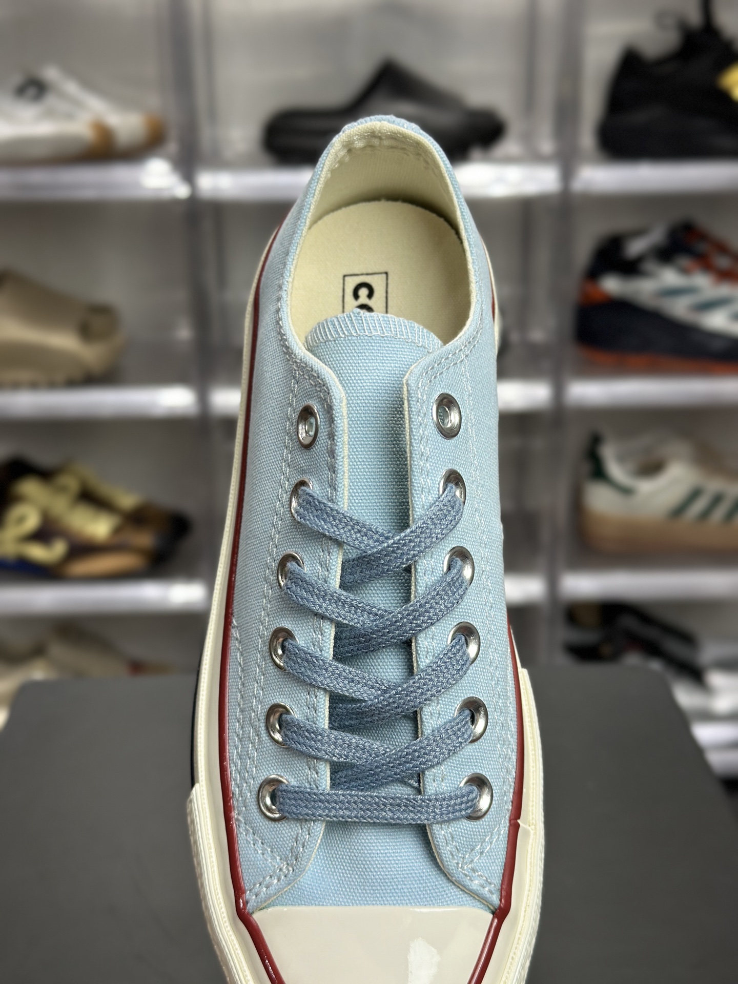 Converse Chuck 70 浅蓝帆布复古帆布鞋 A1B856C-High Quatity Cheap Brand wholesale wholesaler seller Clothes Bags handbags Sneakers Top Fashion Clothing Shoes from China Factory Chinese suppliers best Quality Beautiful Price Converse Chuck 70 浅蓝帆布复古帆布鞋 A1B856C