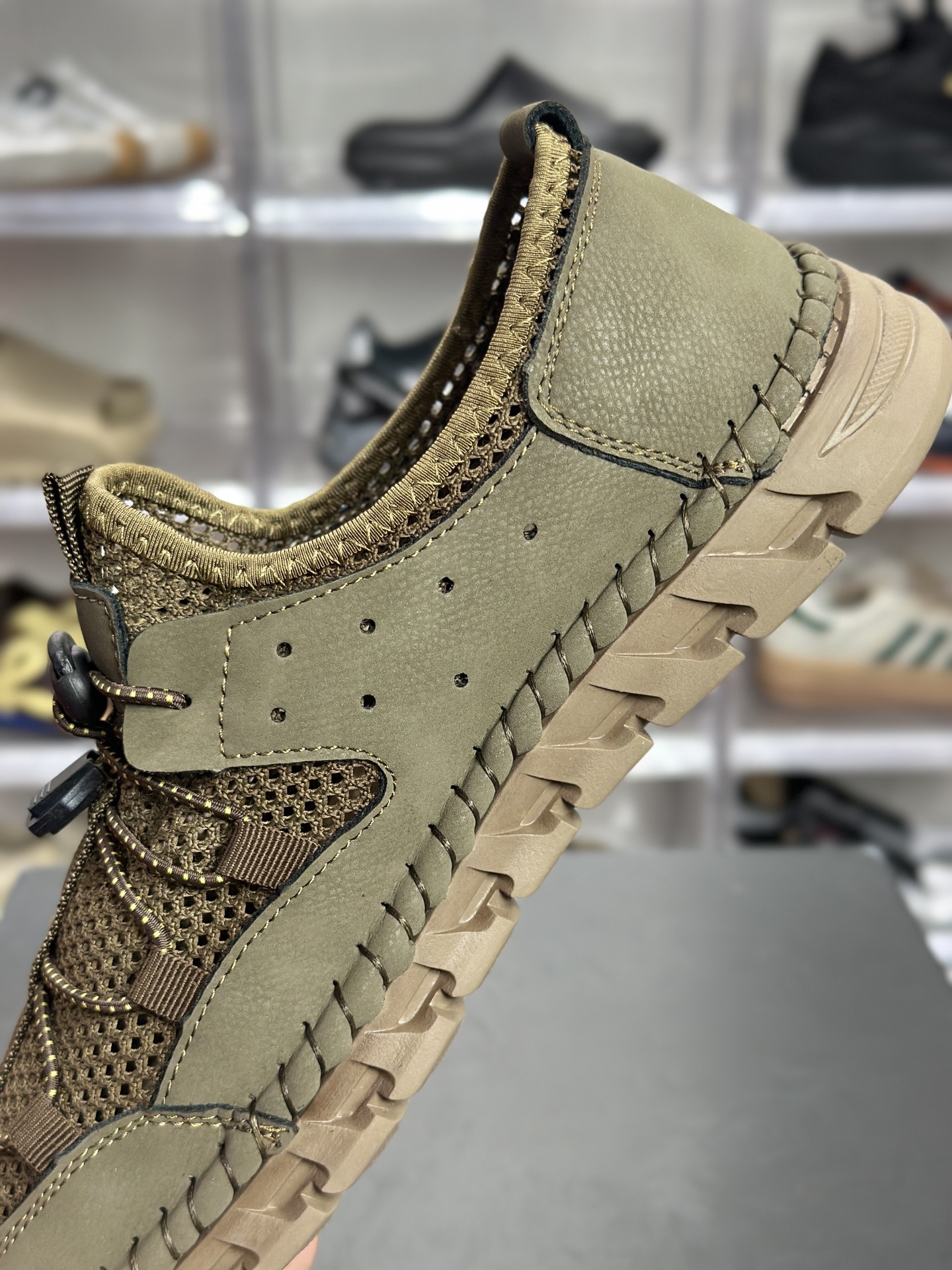 款名ECCO Biom BoJuel 军绿镂空户外休闲鞋 77871-010-High Quatity Cheap Brand wholesale wholesaler seller Clothes Bags handbags Sneakers Top Fashion Clothing Shoes from China Factory Chinese suppliers best Quality Beautiful Price 款名ECCO Biom BoJuel 军绿镂空户外休闲鞋 77871-010