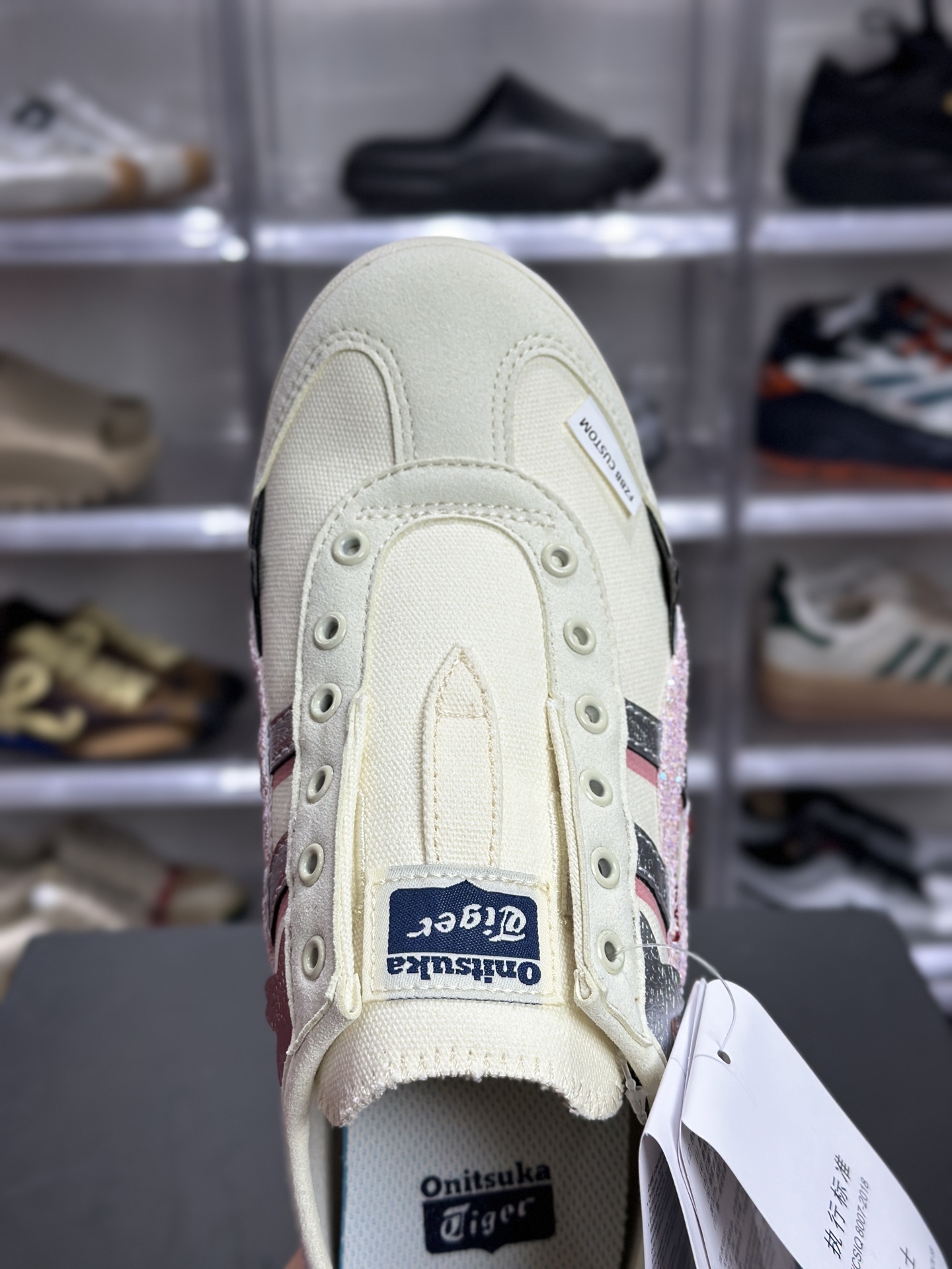 150 Onitsuka Tiger Mexico 66 Slip-On 鬼冢虎 米粉闪钻复古鞋 1183A360-205