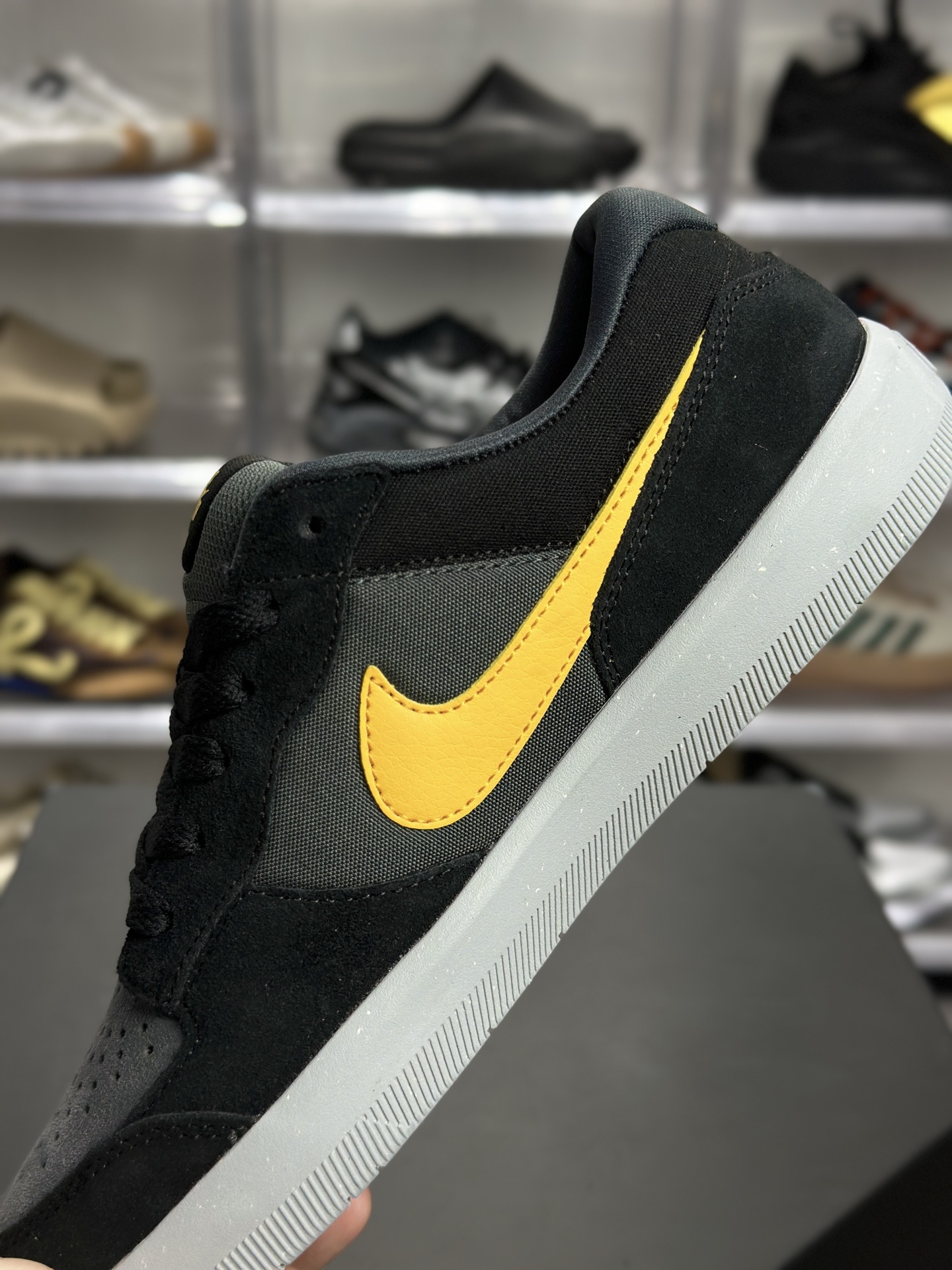 Nike SB Force 58 黑黄撞色滑板鞋 DV5477-009