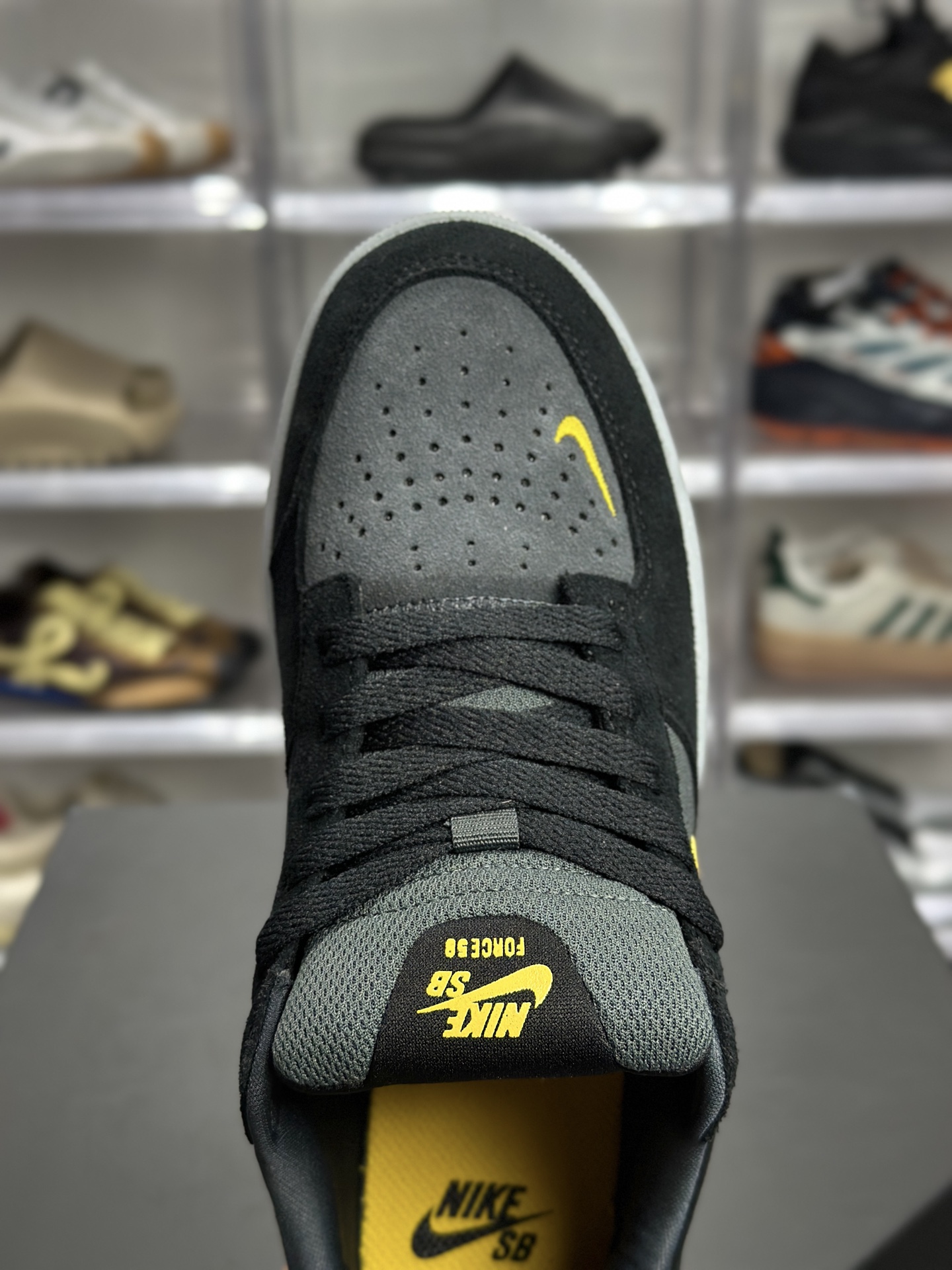 Nike SB Force 58 黑黄撞色滑板鞋 DV5477-009