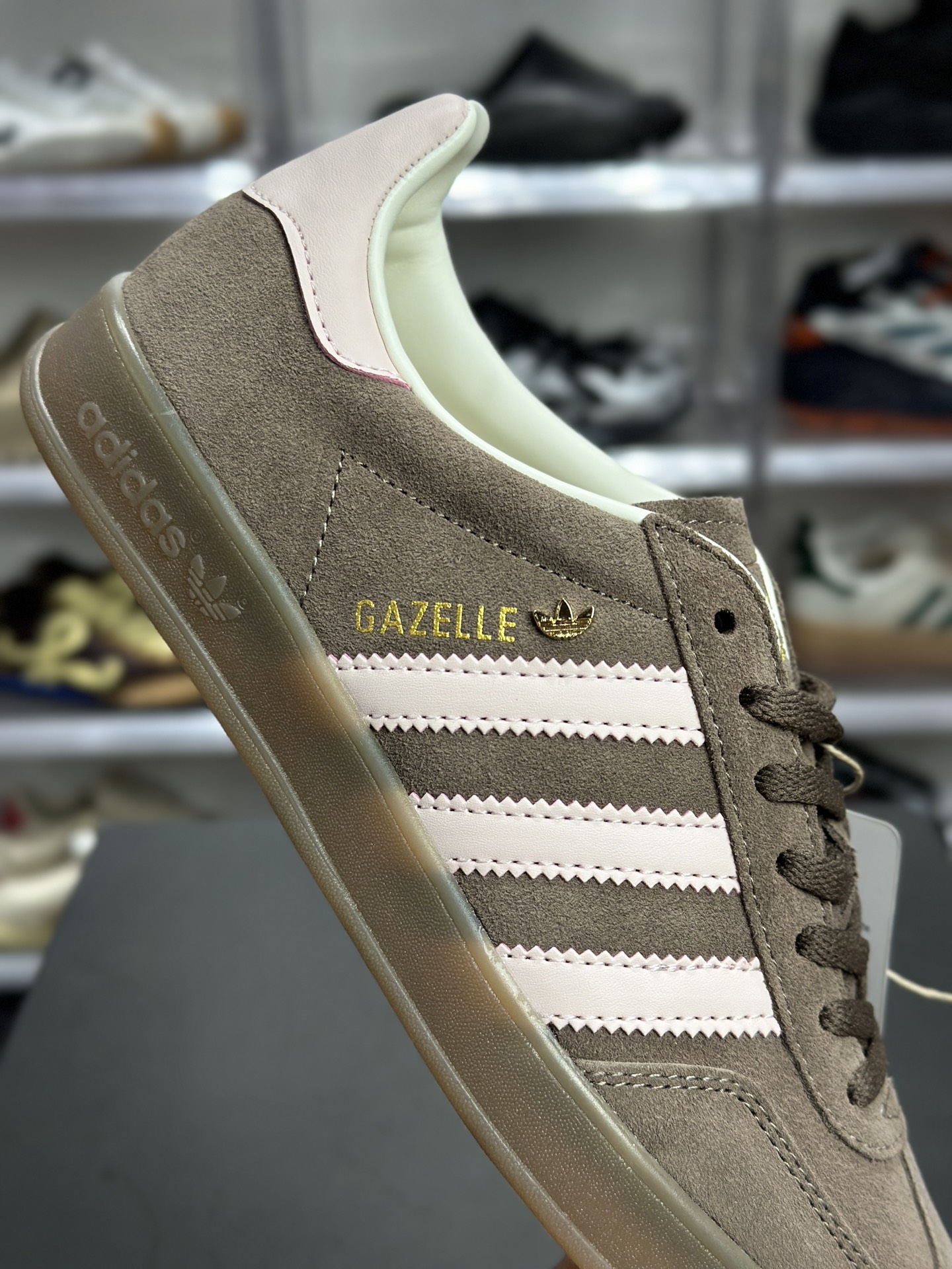 190 adidas Gazelle Indoor W 阿迪德训 灰粉柔雾休闲板鞋 JR2431