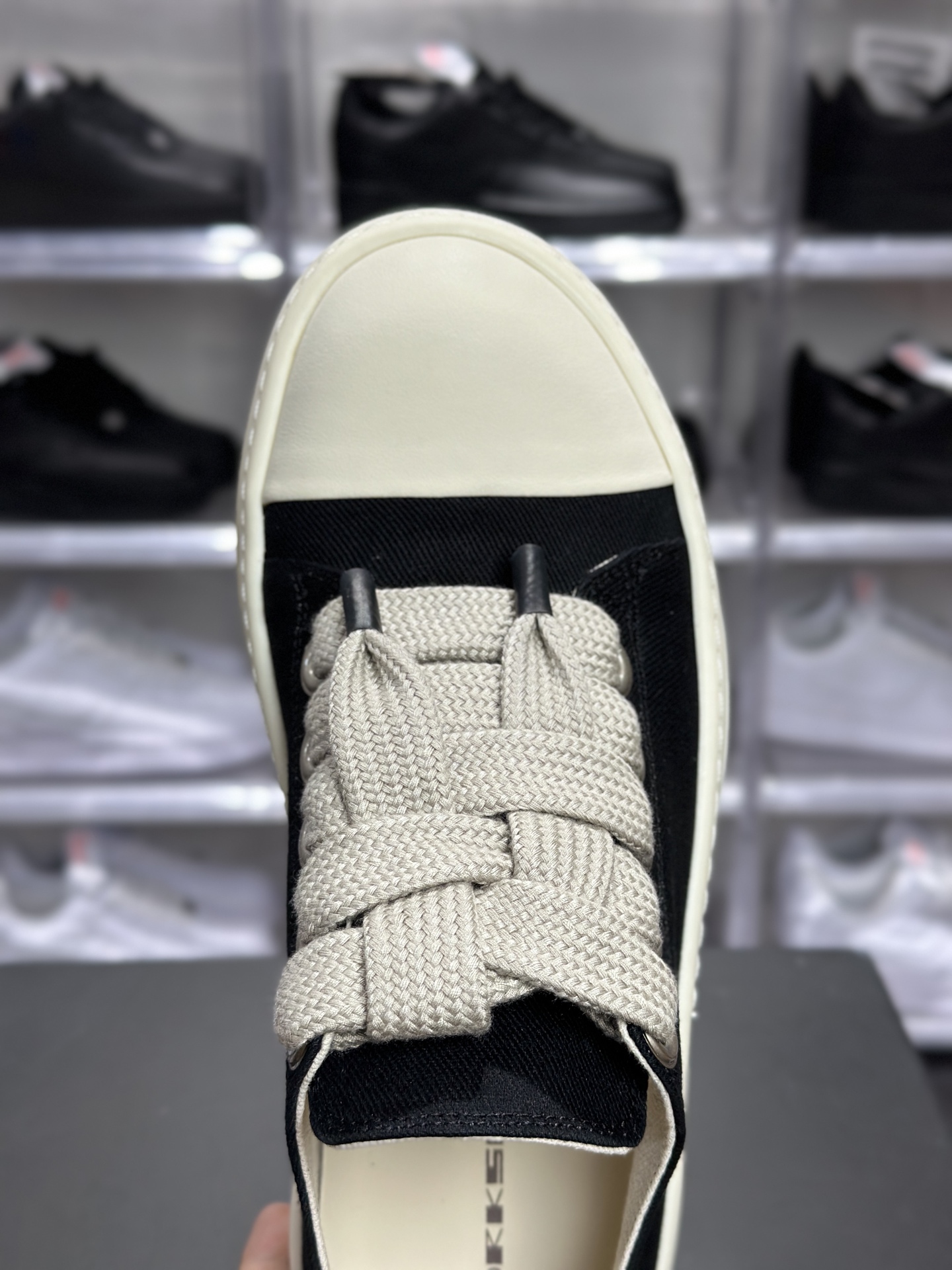 440 Rickowens 瑞克 欧文斯 粗鞋带 厚底高街休闲板鞋