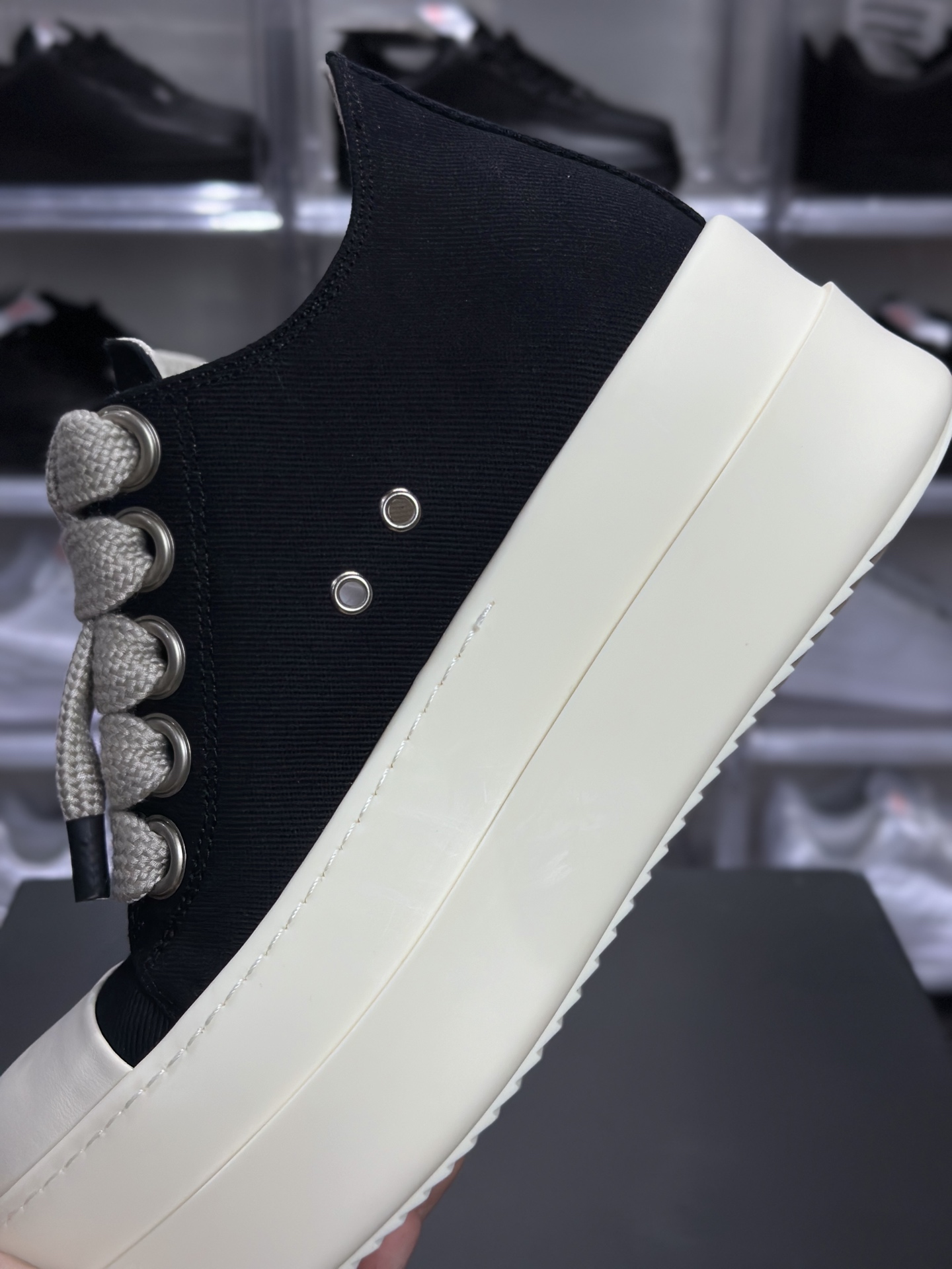 440 Rickowens 瑞克 欧文斯 粗鞋带 厚底高街休闲板鞋
