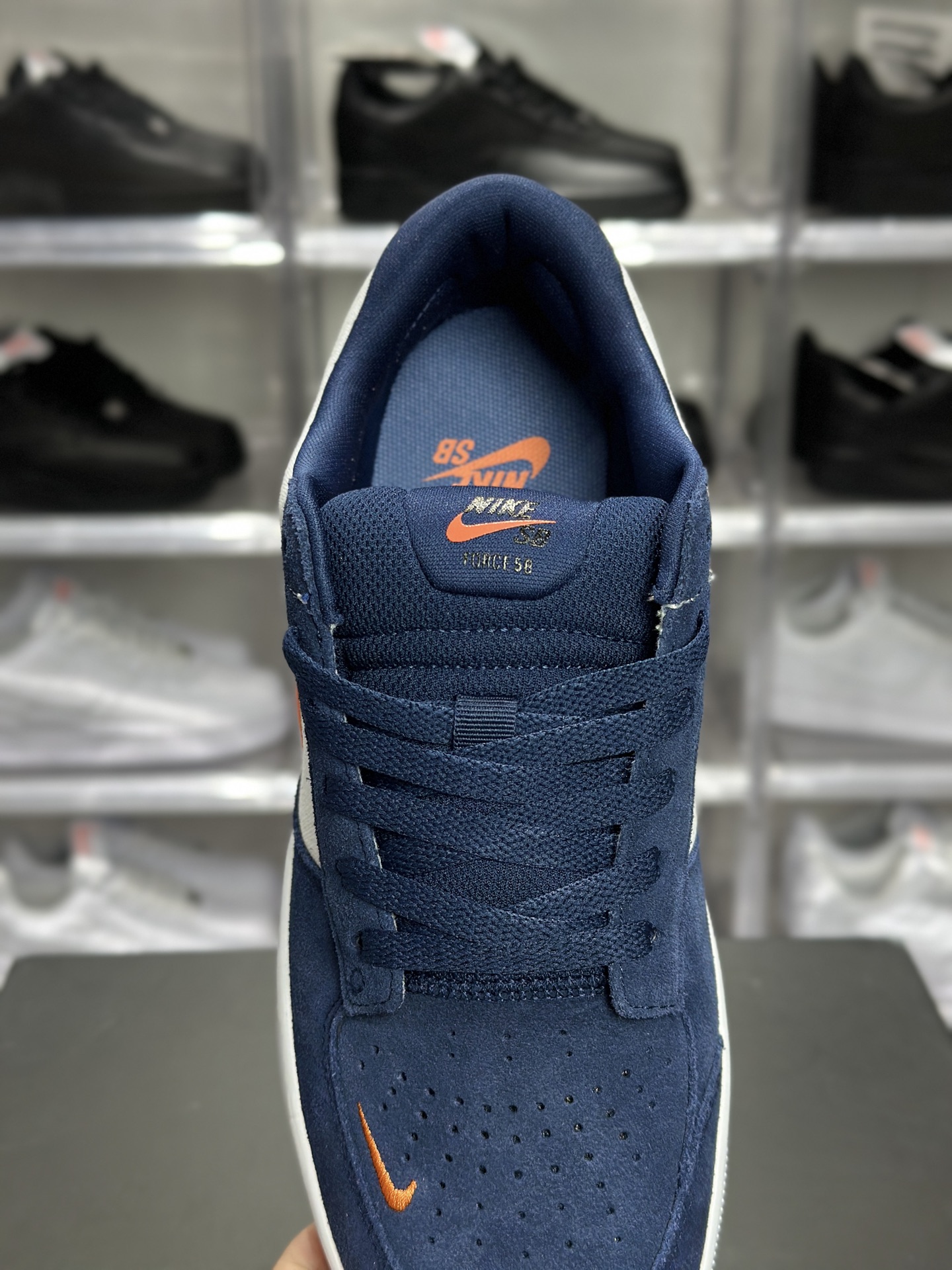 Nike SB Force 58 蓝橙撞色滑板鞋 DV5477-400-莆田鞋,莆田鞋货源,高仿鞋,高仿鞋货源,安福档口,莆田高仿鞋,莆田鞋批发,高仿鞋批发,莆田高仿运动鞋,高仿运动鞋,莆田运动鞋 Nike SB Force 58 蓝橙撞色滑板鞋 DV5477-400