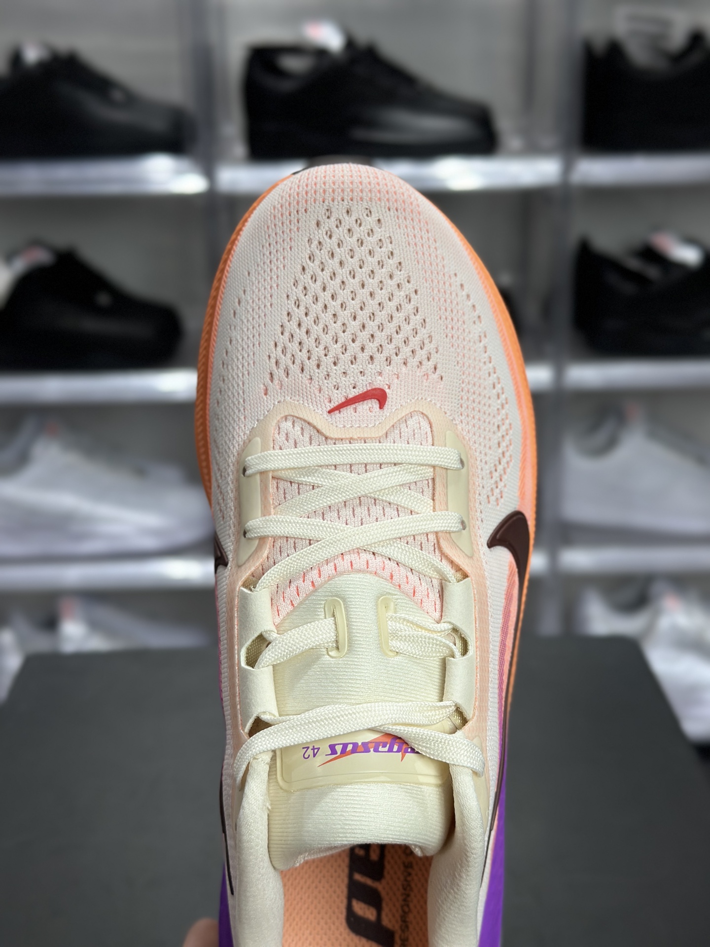 Nike Air Zoom Pegasus 42(飞马 42)跑鞋白橙紫渐变 耐克飞马 42 Pegasus 42 渐变橙跑鞋 IB1881-113-莆田鞋,莆田鞋货源,高仿鞋,高仿鞋货源,安福档口,莆田高仿鞋,莆田鞋批发,高仿鞋批发,莆田高仿运动鞋,高仿运动鞋,莆田运动鞋 Nike Air Zoom Pegasus 42(飞马 42)跑鞋白橙紫渐变 耐克飞马 42 Pegasus 42 渐变橙跑鞋 IB1881-113