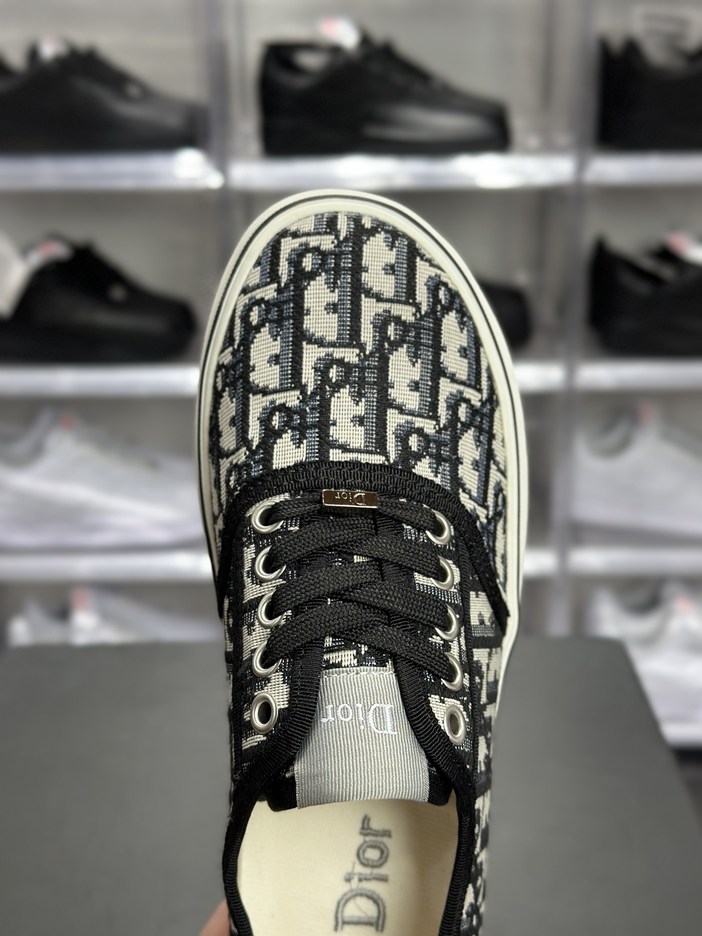 权威实拍 NP626694 新货迪奥 Dior Walk'n'Dior Oblique 低帮帆布鞋 经典黑灰老花款 经典 Dior Oblique 老花帆布低帮板鞋-Top High Quatity Cheap Sneakers Fashion Clothing Clothes Bags handbags Shoes of all Brand wholesale With The best Quality And Beautiful Price from China Factory Chinese suppliers wholesaler seller 权威实拍 NP626694 新货迪奥 Dior Walk'n'Dior Oblique 低帮帆布鞋 经典黑灰老花款 经典 Dior Oblique 老花帆布低帮板鞋