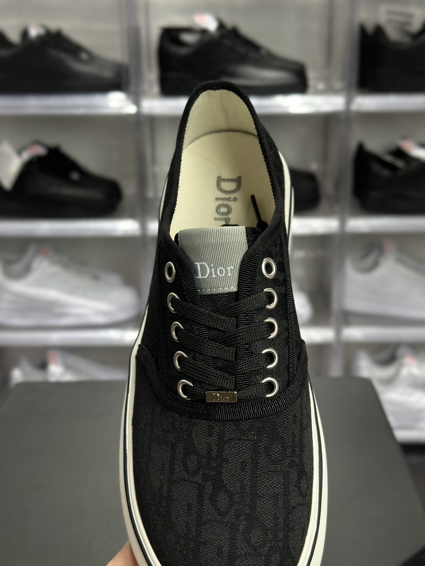 权威实拍 NP626697 新货迪奥 Dior Walk'n'Dior Oblique 低帮帆布鞋 纯黑老花款 经典 Dior Oblique 纯黑老花帆布低帮板鞋-Top High Quatity Cheap Sneakers Fashion Clothing Clothes Bags handbags Shoes of all Brand wholesale With The best Quality And Beautiful Price from China Factory Chinese suppliers wholesaler seller 权威实拍 NP626697 新货迪奥 Dior Walk'n'Dior Oblique 低帮帆布鞋 纯黑老花款 经典 Dior Oblique 纯黑老花帆布低帮板鞋