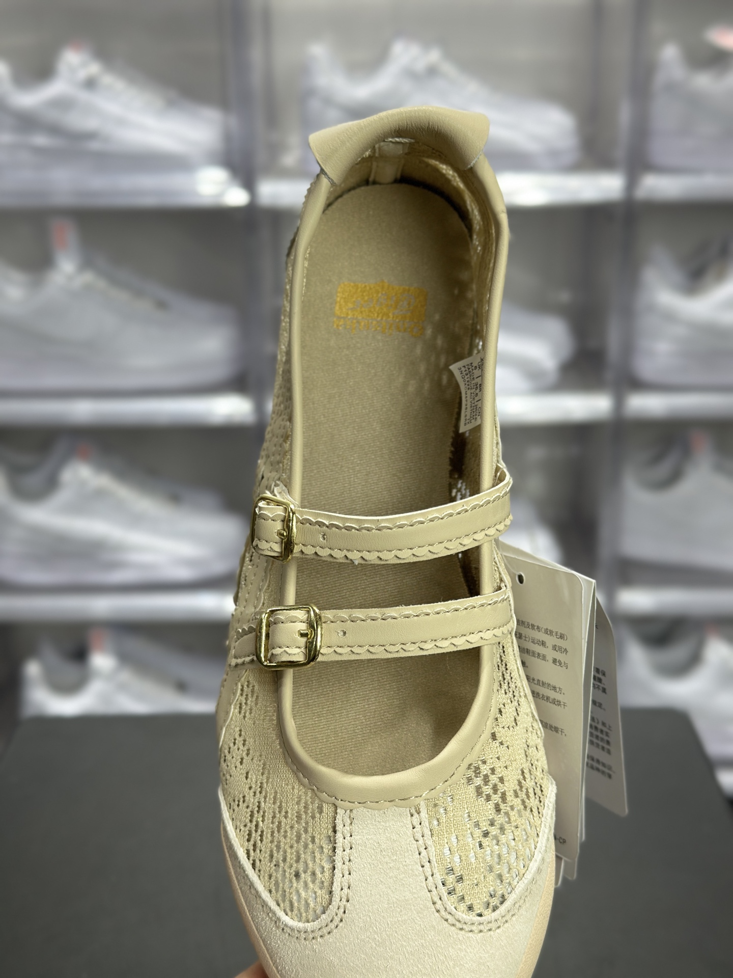 Onitsuka Tiger(鬼冢虎)Mexico 66 TGRS 网面玛丽珍鞋 1182A705-250 浅米色款-Top High Quatity Cheap Sneakers Fashion Clothing Clothes Bags handbags Shoes of all Brand wholesale With The best Quality And Beautiful Price from China Factory Chinese suppliers wholesaler seller Onitsuka Tiger(鬼冢虎)Mexico 66 TGRS 网面玛丽珍鞋 1182A705-250 浅米色款