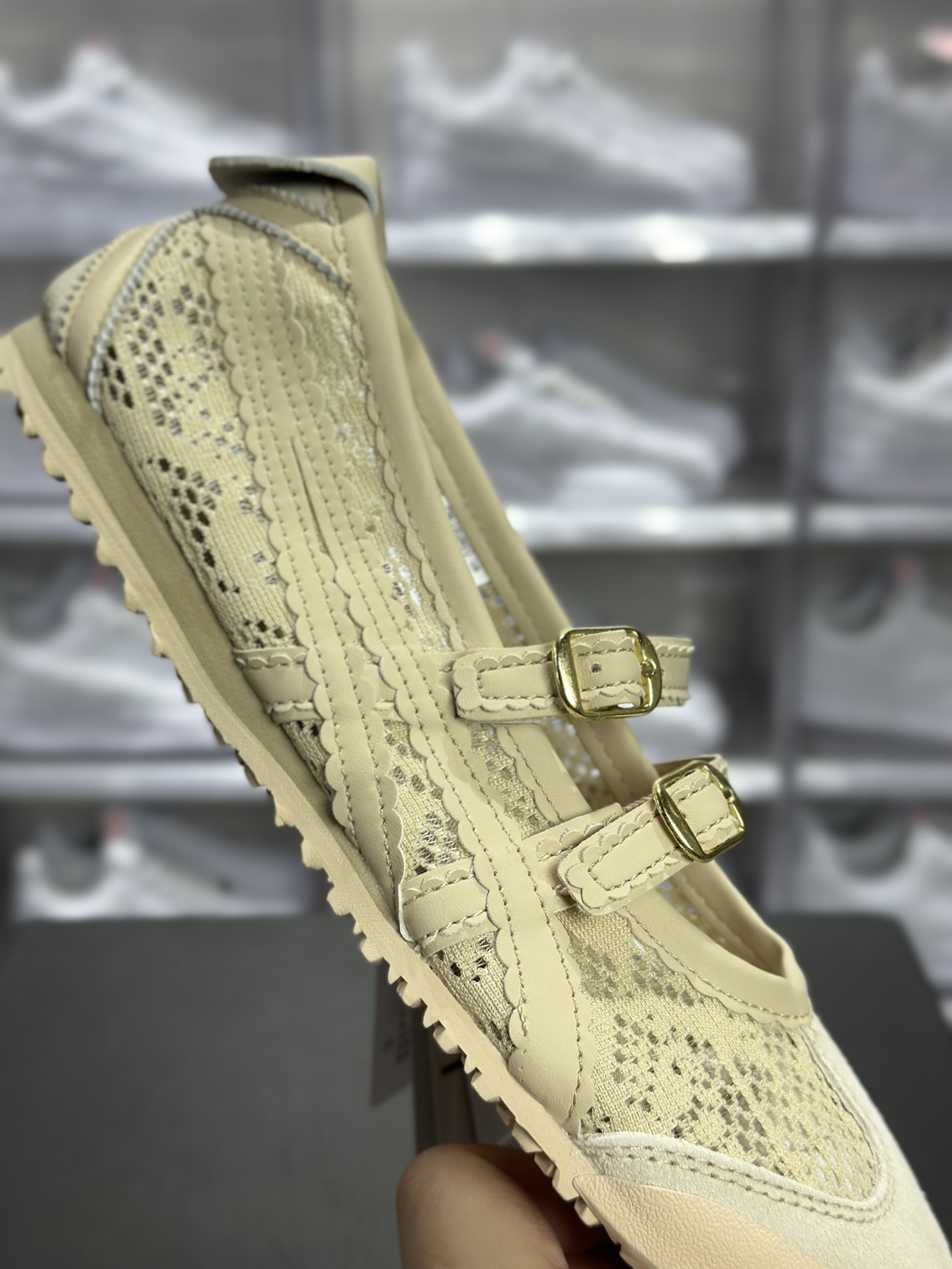 Onitsuka Tiger(鬼冢虎)Mexico 66 TGRS 网面玛丽珍鞋 1182A705-250 浅米色款-Top High Quatity Cheap Sneakers Fashion Clothing Clothes Bags handbags Shoes of all Brand wholesale With The best Quality And Beautiful Price from China Factory Chinese suppliers wholesaler seller Onitsuka Tiger(鬼冢虎)Mexico 66 TGRS 网面玛丽珍鞋 1182A705-250 浅米色款