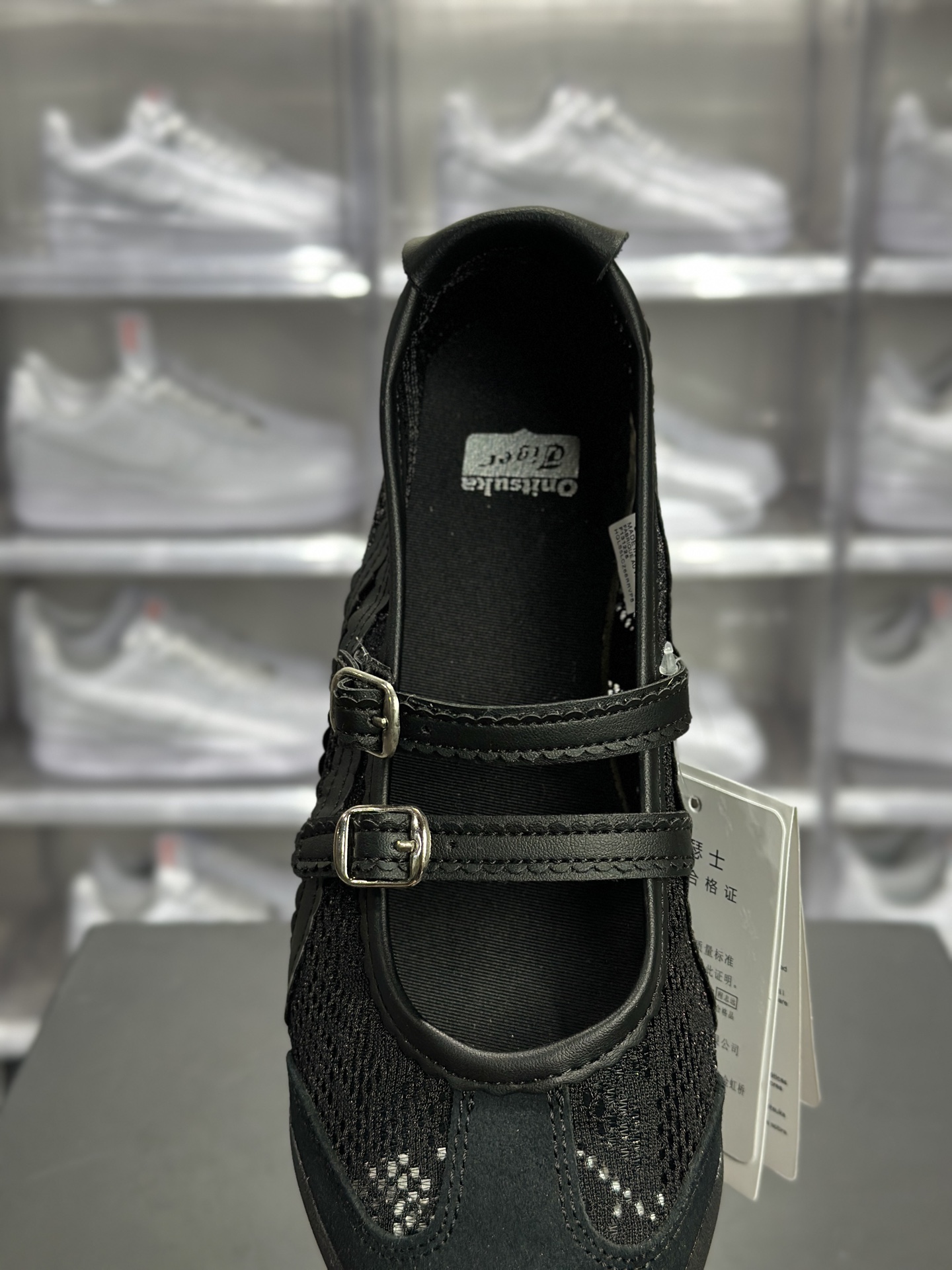Onitsuka Tiger(鬼冢虎)Mexico 66 TGRS 网面玛丽珍鞋 1182A705-001 纯黑配色款 Onitsuka Tiger(鬼冢虎)Mexico 66 TGRS 网面玛丽珍鞋 1182A705-001 纯黑配色款