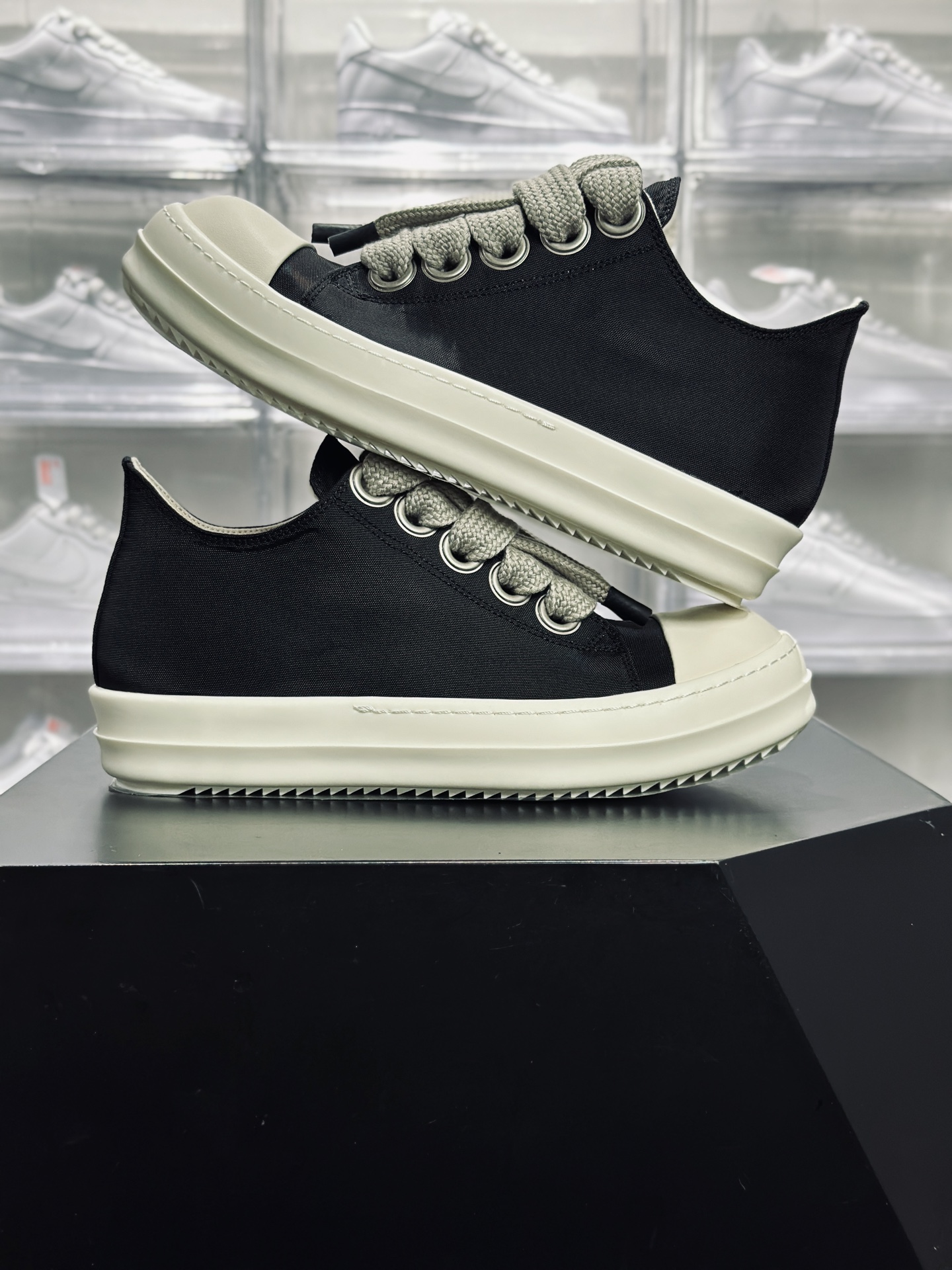 420 Rickowens 瑞克 欧文斯 粗鞋带 高街休闲板鞋