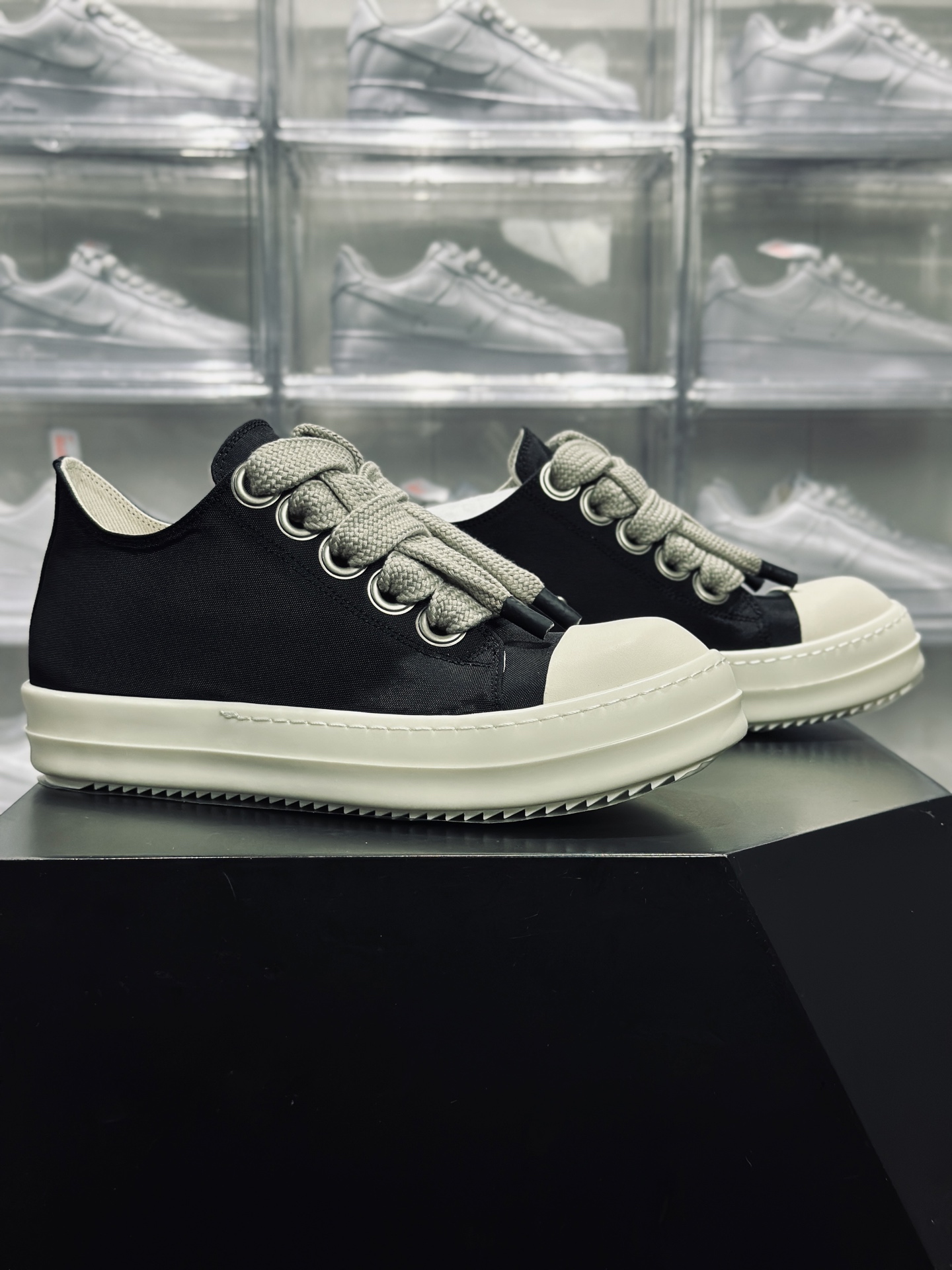 420 Rickowens 瑞克 欧文斯 粗鞋带 高街休闲板鞋