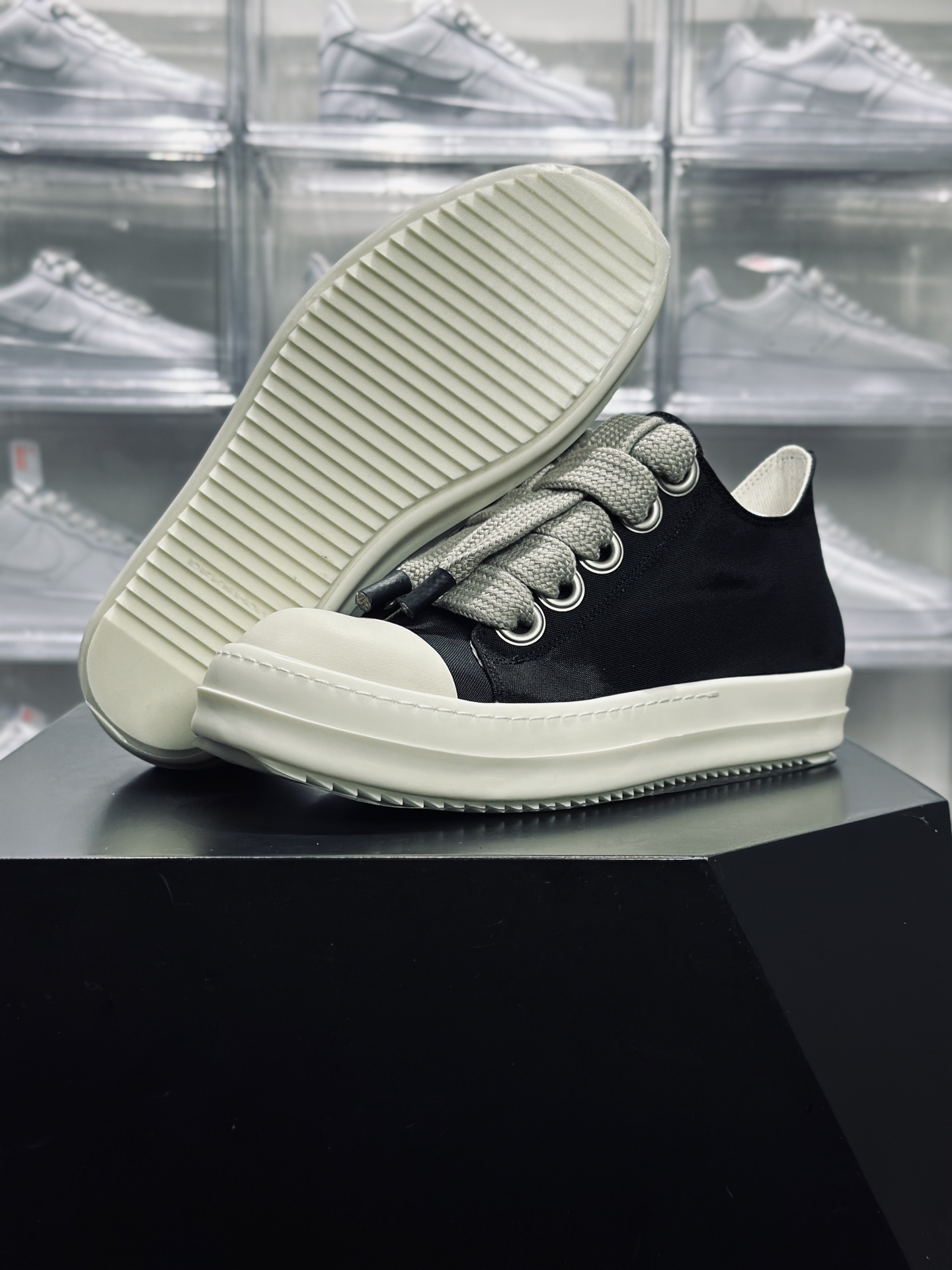 420 Rickowens 瑞克 欧文斯 粗鞋带 高街休闲板鞋