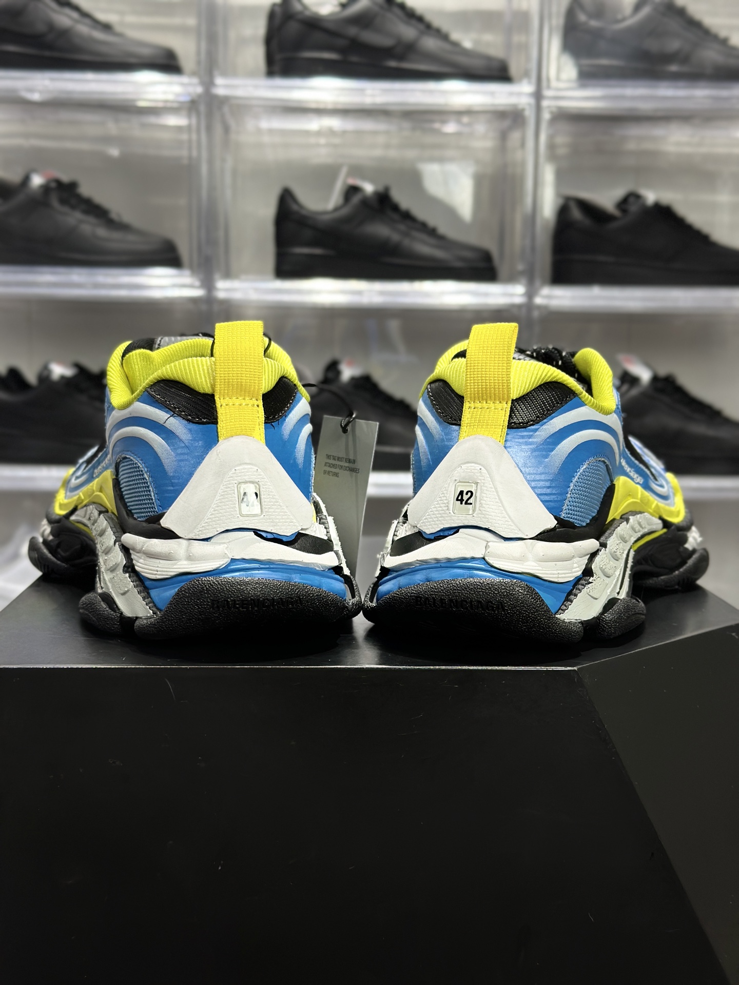 权威实拍 2O626665 新货Balenciaga Triple S 2 代 巴黎世家厚底老爹鞋 蓝白黄 865849