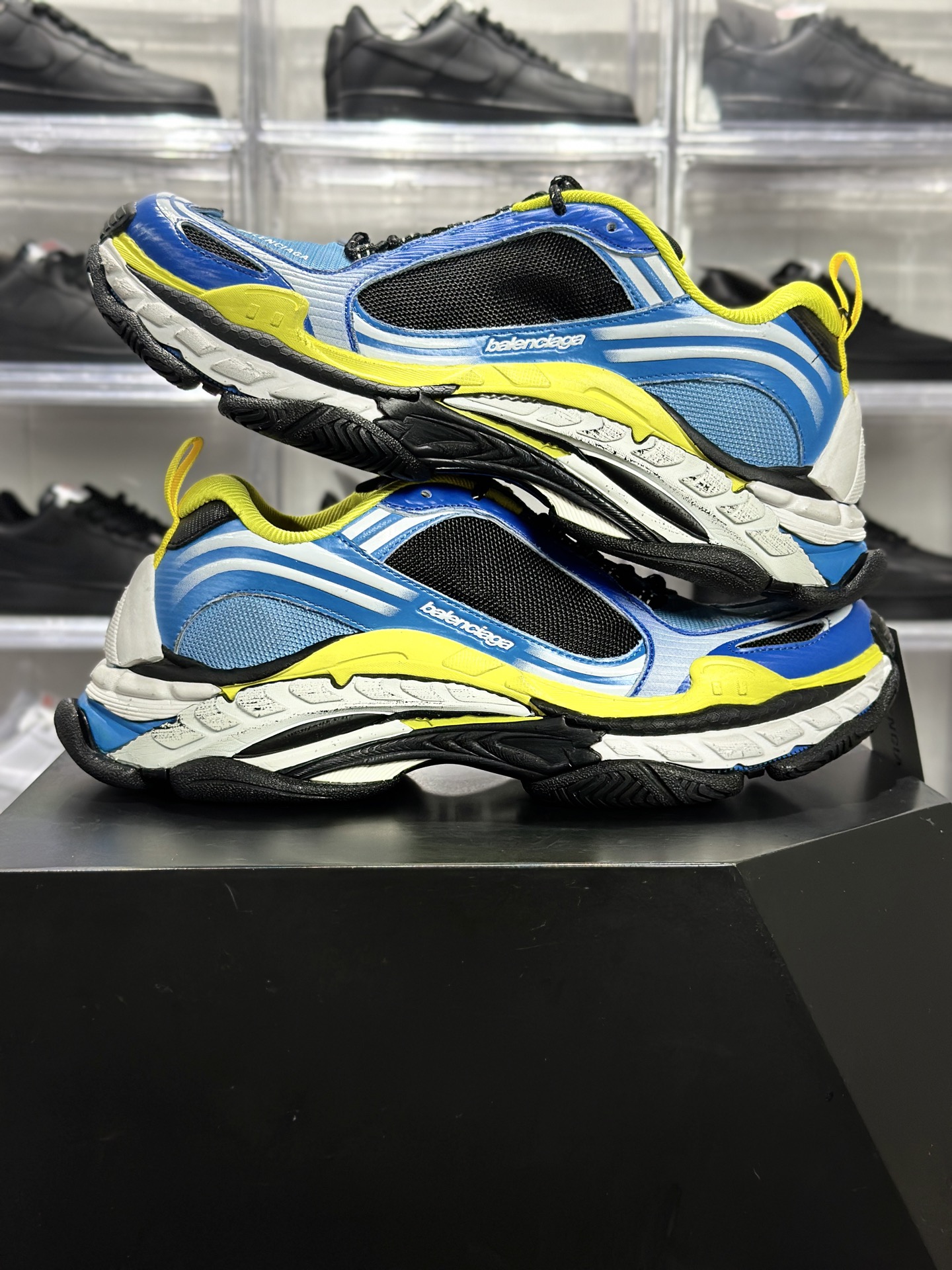 权威实拍 2O626665 新货Balenciaga Triple S 2 代 巴黎世家厚底老爹鞋 蓝白黄 865849