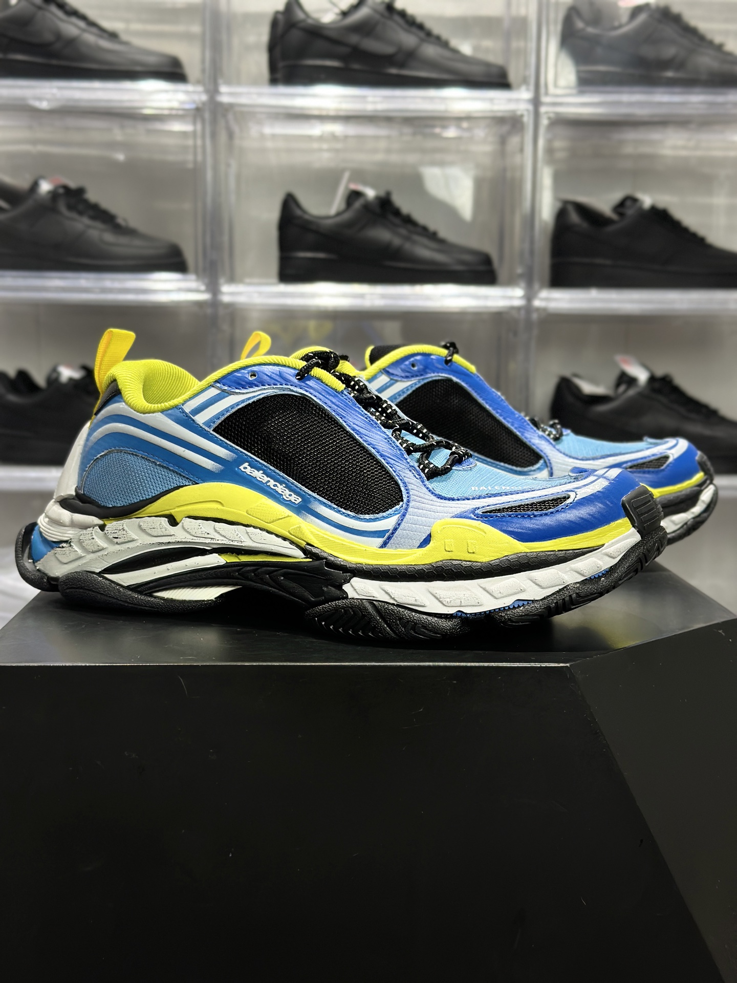 权威实拍 2O626665 新货Balenciaga Triple S 2 代 巴黎世家厚底老爹鞋 蓝白黄 865849