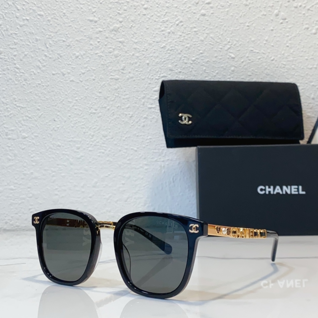 NO:267087,ch, fragrant grandma, invincible classic circle shape, small side logo is super exquisite, can be matched with glasses, versatile face covering, look at sun protection when you go out Size:57-18- Glasses, sunglasses, glasses19860909ch 香奶奶黑超 无敌经典圈形 侧面小logo超精致 可配镜 百搭遮脸 出门防晒就看ta Size:57-18- 眼镜墨镜太阳镜,眼镜,glasses