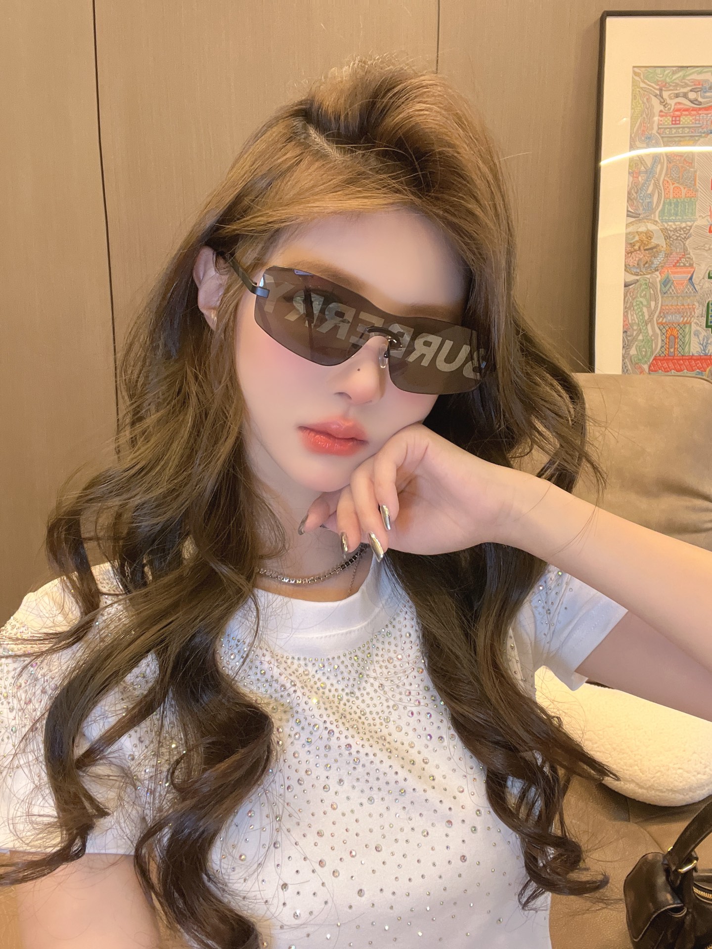  🛰️Burberry 超🆒飞行墨镜   Model B8934/S
欧美风一体防晒护目镜🥽     S