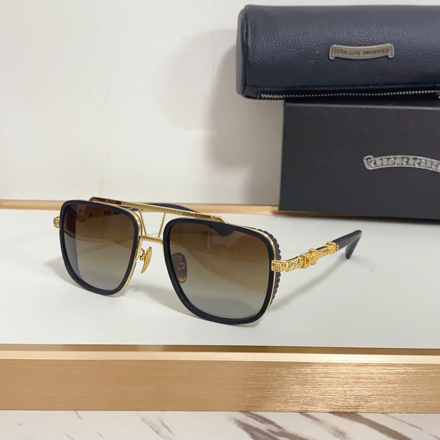 NO:247740,CHROME HEART*MODEL:PUSHIN ROD IISIZE:55-Port 20-Glasses Sunglasses, Glasses, Chrome Hearts19860909CHROME HEART*MODEL:PUSHIN ROD IISIZE:55口20-眼镜墨镜太阳镜,眼镜,chrome hearts,glasses