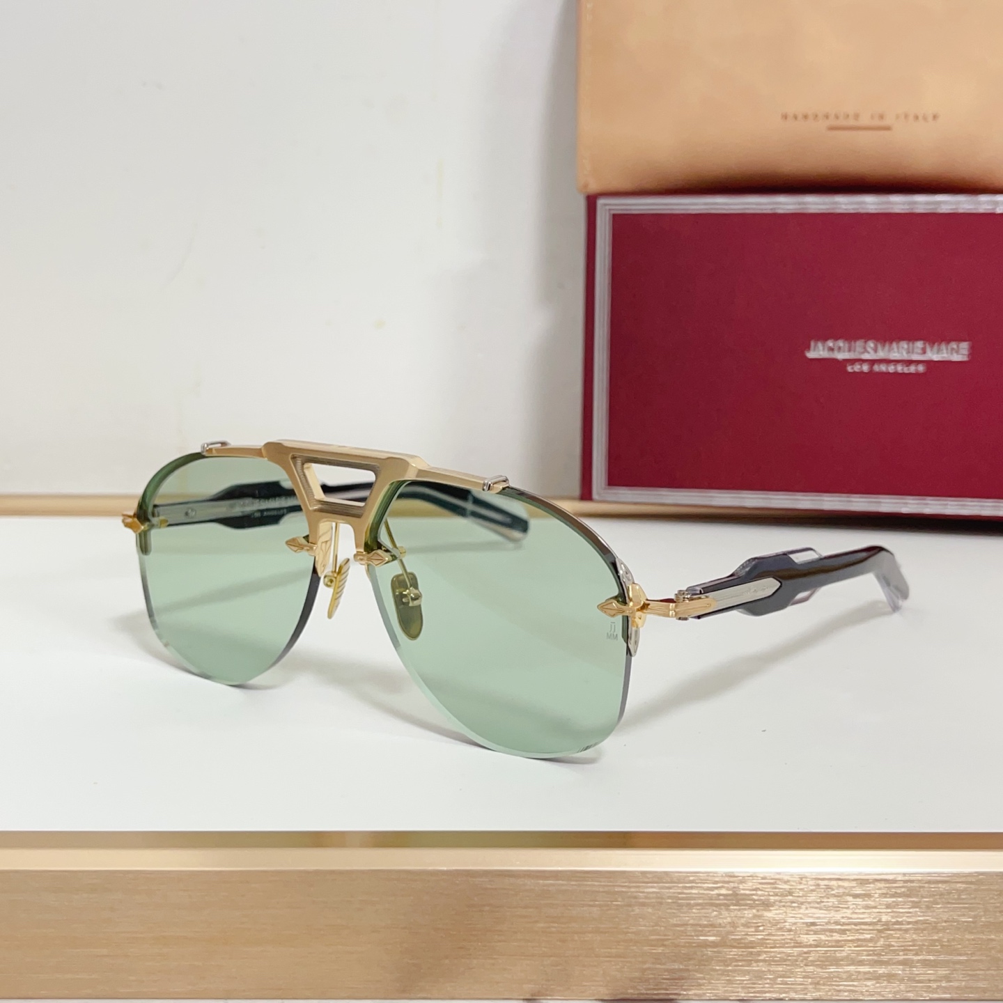 NO:252937,Glasses ceiling craft JACQUES MARIE MAG MODELALTA SIZE60 port 13 Handcrafted in JAPAN Glasses sunglasses sunglasses, glasses19860909眼镜天花板工艺 JACQUES MARIE MAG MODELALTA SIZE60口13 Handcrafted in JAPAN 眼镜墨镜太阳镜,眼镜,glasses