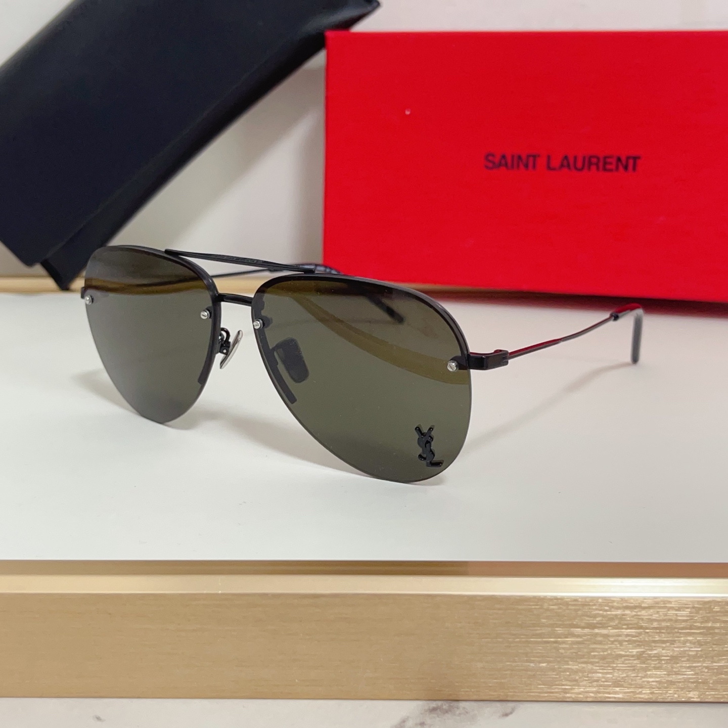 NO:357897,SAINT LAUREN*MODELCLASSIC 11MSIZE59-Odd 13-Glasses Sunglasses Sunglasses, Glasses, Saint laurent19860909SAINT LAUREN*MODELCLASSIC 11MSIZE59口13-眼镜墨镜太阳镜,眼镜,saint laurent,glasses