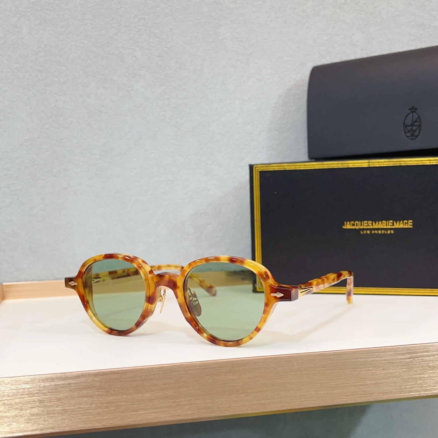 NO:362458,Round JACQUES MARIE MAGE Japanese handmade glasses MODELCLARK SIZE:45-22 glasses sunglasses sunglasses, glasses19860909圆圆型JACQUES MARIE MAGE 日本手工眼镜 MODELCLARK SIZE:45-22 眼镜墨镜太阳镜,眼镜,glasses