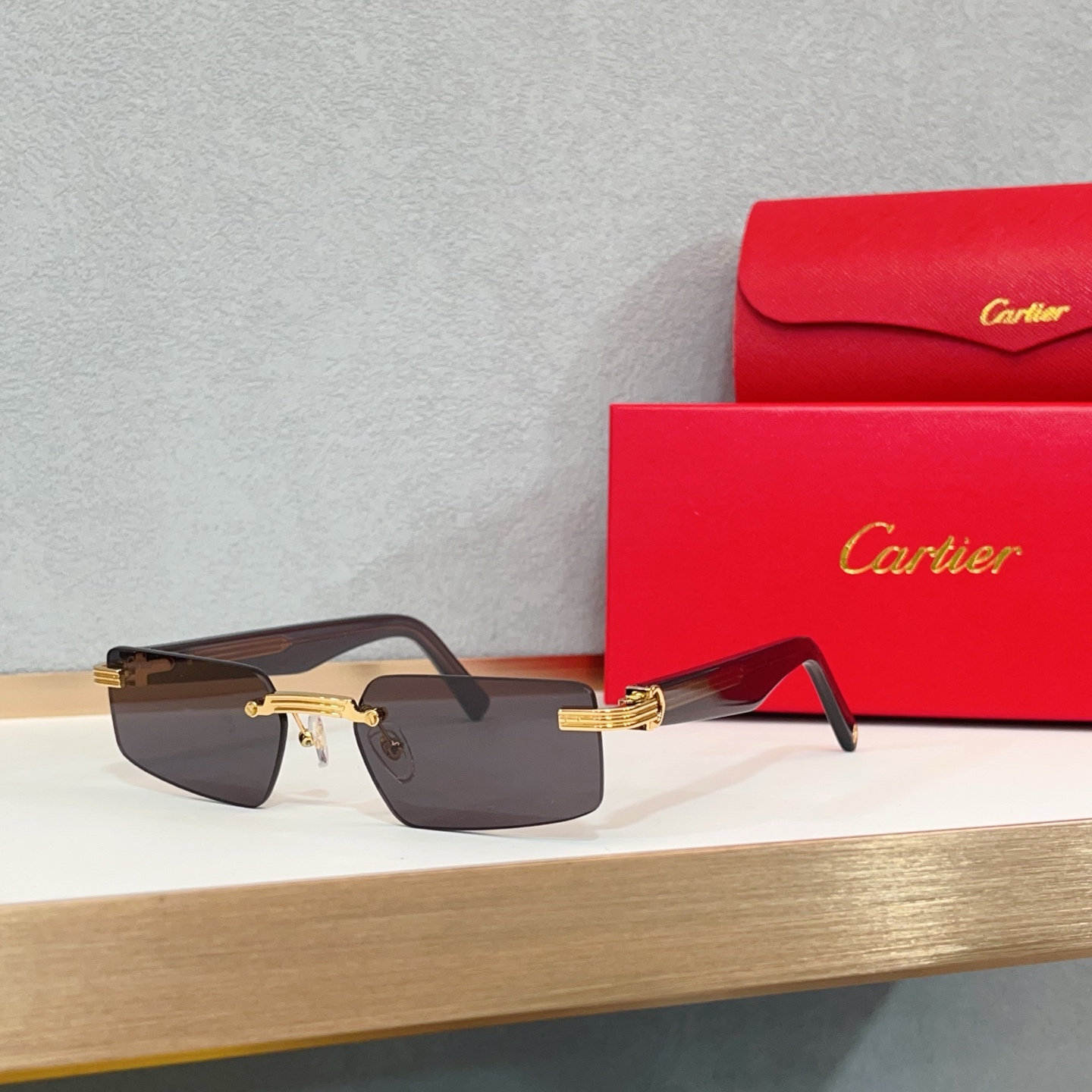 NO:367106,Cartier Première ModCT0537S size55 port 18- Hot frameless design with high electroplating metal, glasses, sunglasses, glasses, cartier, gold plating19860909卡地亚 Première ModCT0537S size55口18- 火爆无框设计与高电镀金属,眼镜墨镜太阳镜,眼镜,cartier,gold plating,glasses