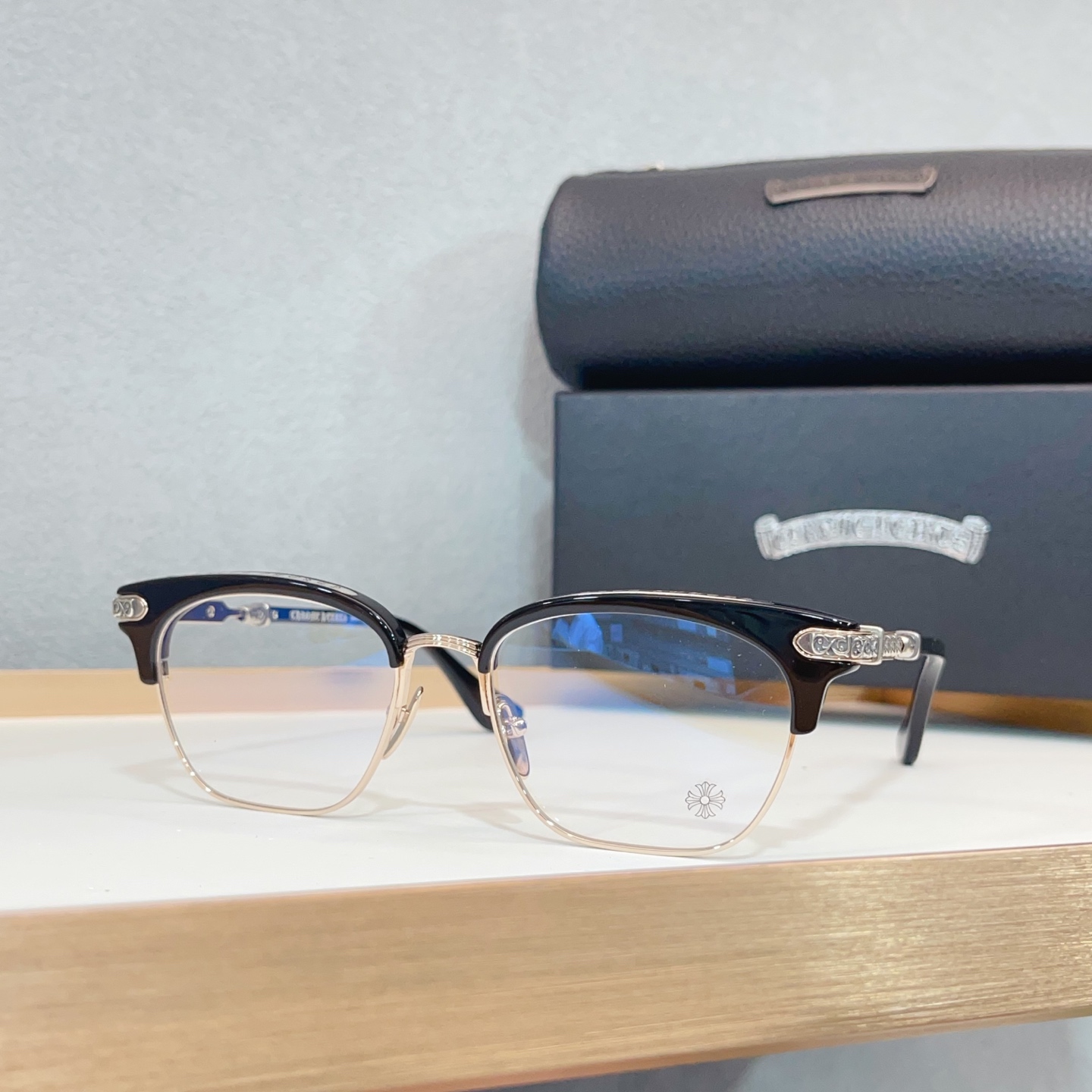 NO:370254,CHROME HEART*-VERTICAL SMILE II SIZE54-port 18-146 glasses sunglasses sunglasses, glasses, chrome hearts19860909CHROME HEART*-VERTICAL SMILE II SIZE54口18-146眼镜墨镜太阳镜,眼镜,chrome hearts,glasses