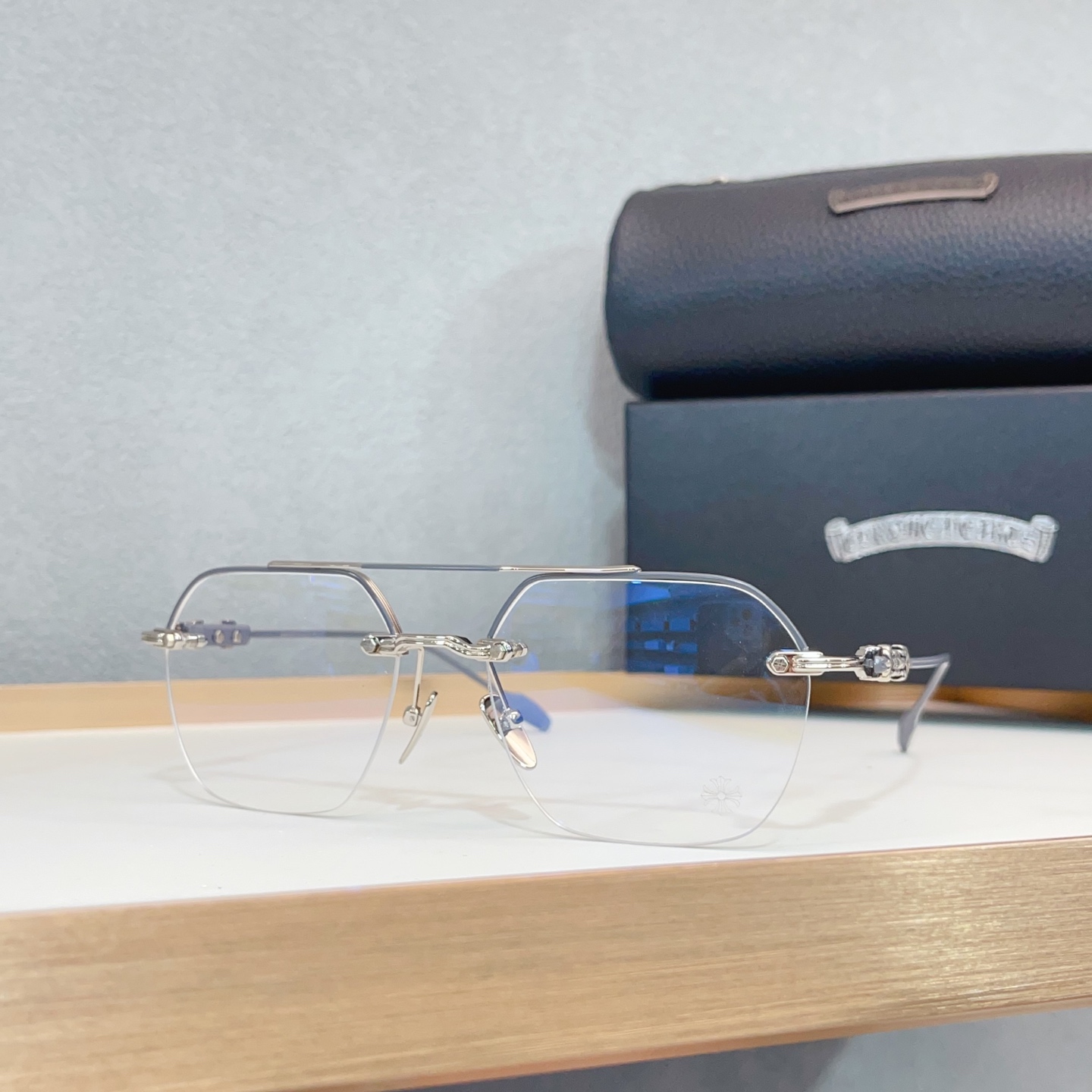 NO:370236,Chrome Heart* MODELFLUID SIZE58-18-147 Sterling Silver!  Glasses sunglasses sunglasses, glasses, chrome hearts, pure silver19860909Chrome Heart* MODELFLUID SIZE58-18-147 纯银！ 眼镜墨镜太阳镜,眼镜,chrome hearts,pure silver,glasses