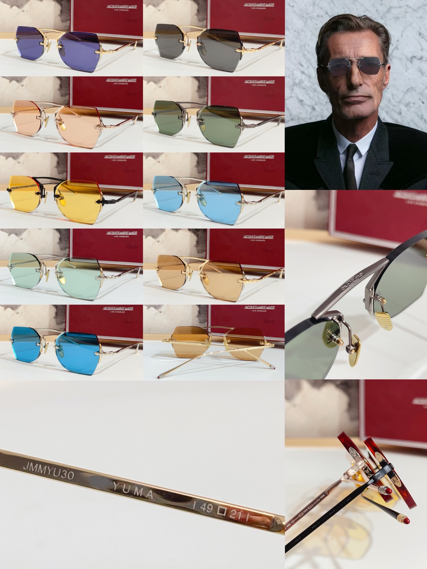 자크마리마지 선글라스 56707 Jacques Marie Mage Sunglasses
