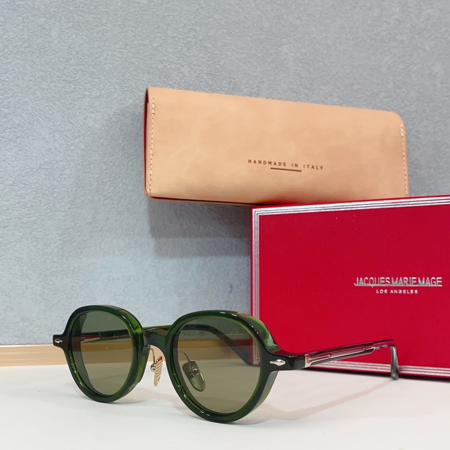 NO:373618,Round JACQUES MARIE MAGE Japanese handmade glasses MODELCLARK SIZE:45-22 glasses sunglasses sunglasses, glasses19860909圆型JACQUES MARIE MAGE 日本手工眼镜 MODELCLARK SIZE:45-22 眼镜墨镜太阳镜,眼镜,glasses