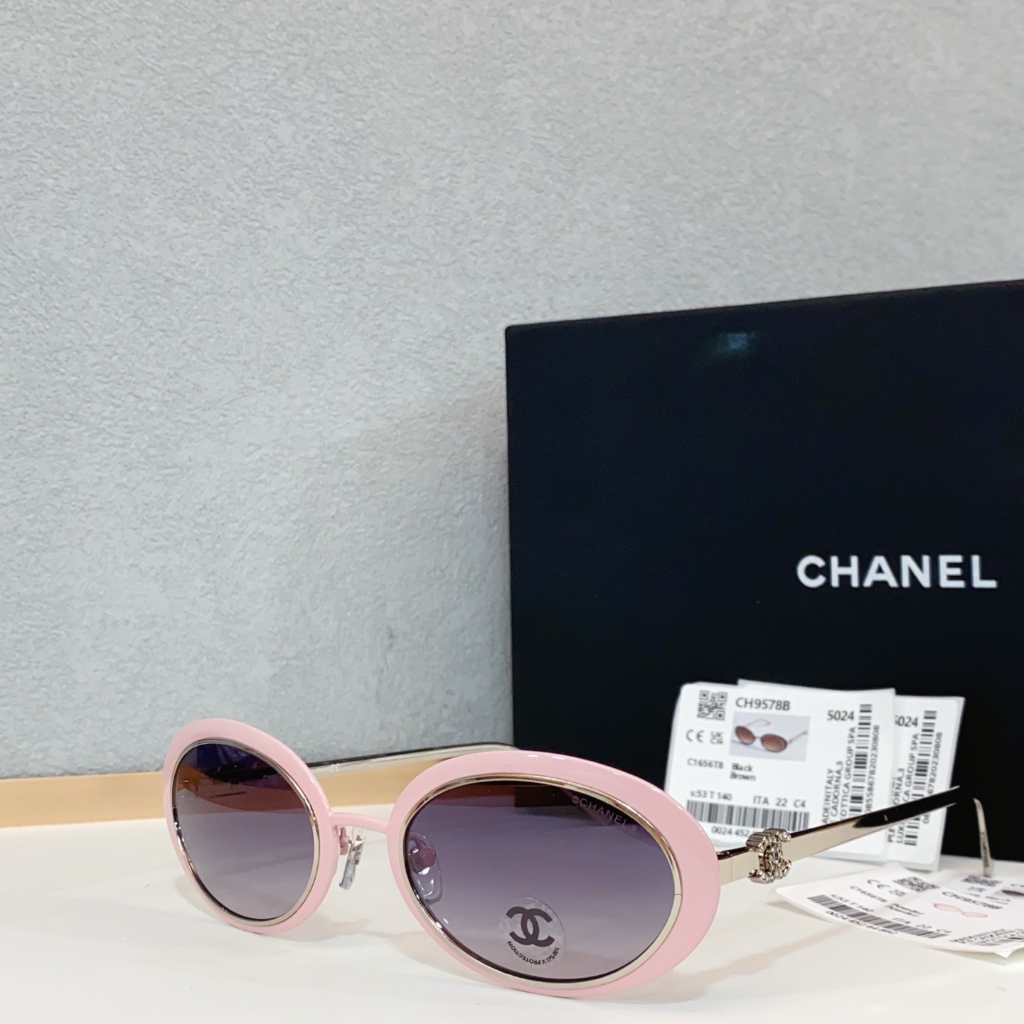 NO:375332,CHANE*MODELCH9578BSIZE:53-mouth 22-glasses sunglasses, glasses, chanel19860909CHANE*MODELCH9578BSIZE:53口22-眼镜墨镜太阳镜,眼镜,chanel,glasses
